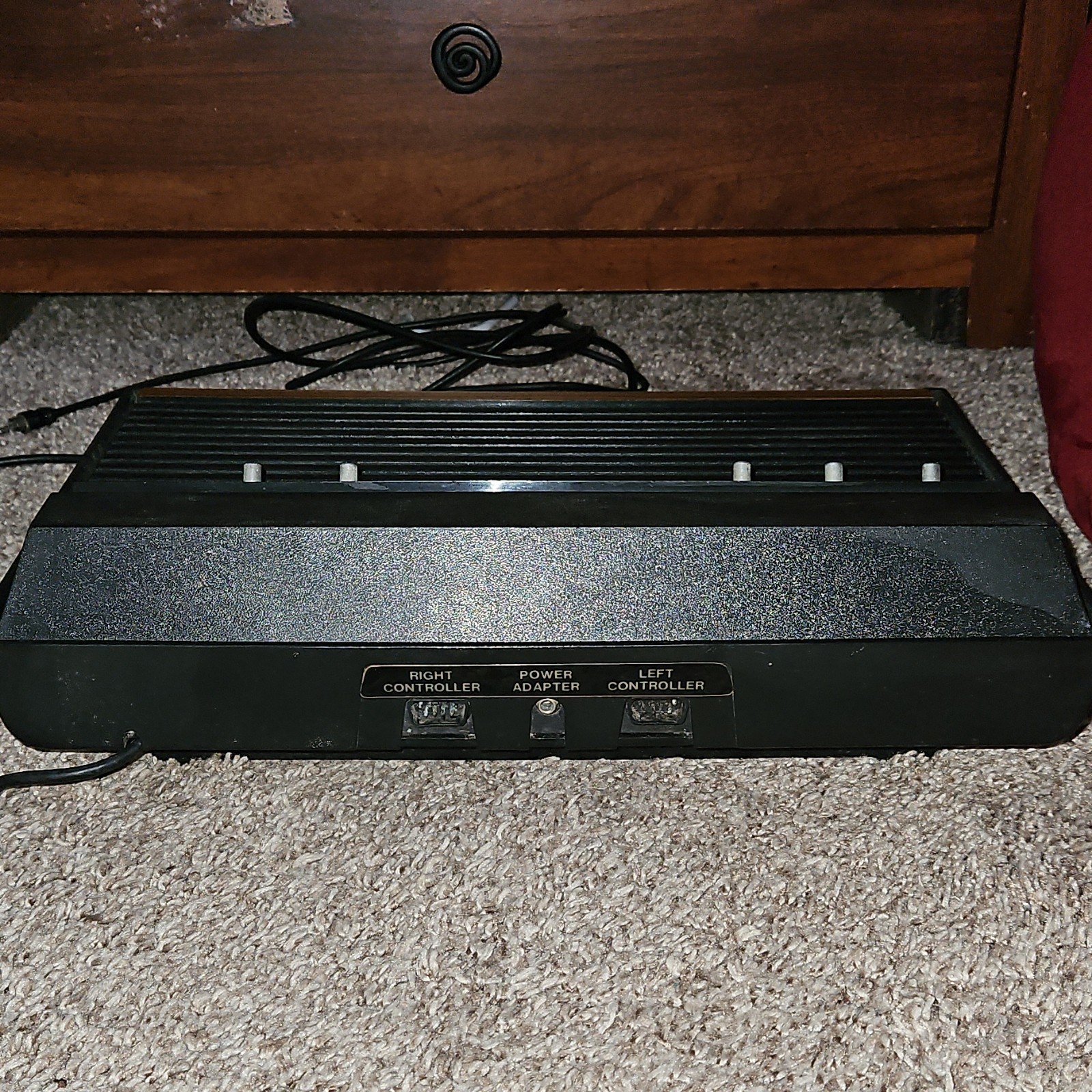 Atari CX-2600 Console Black Brown, Game Difficulty, Select & Reset Switch, 2600