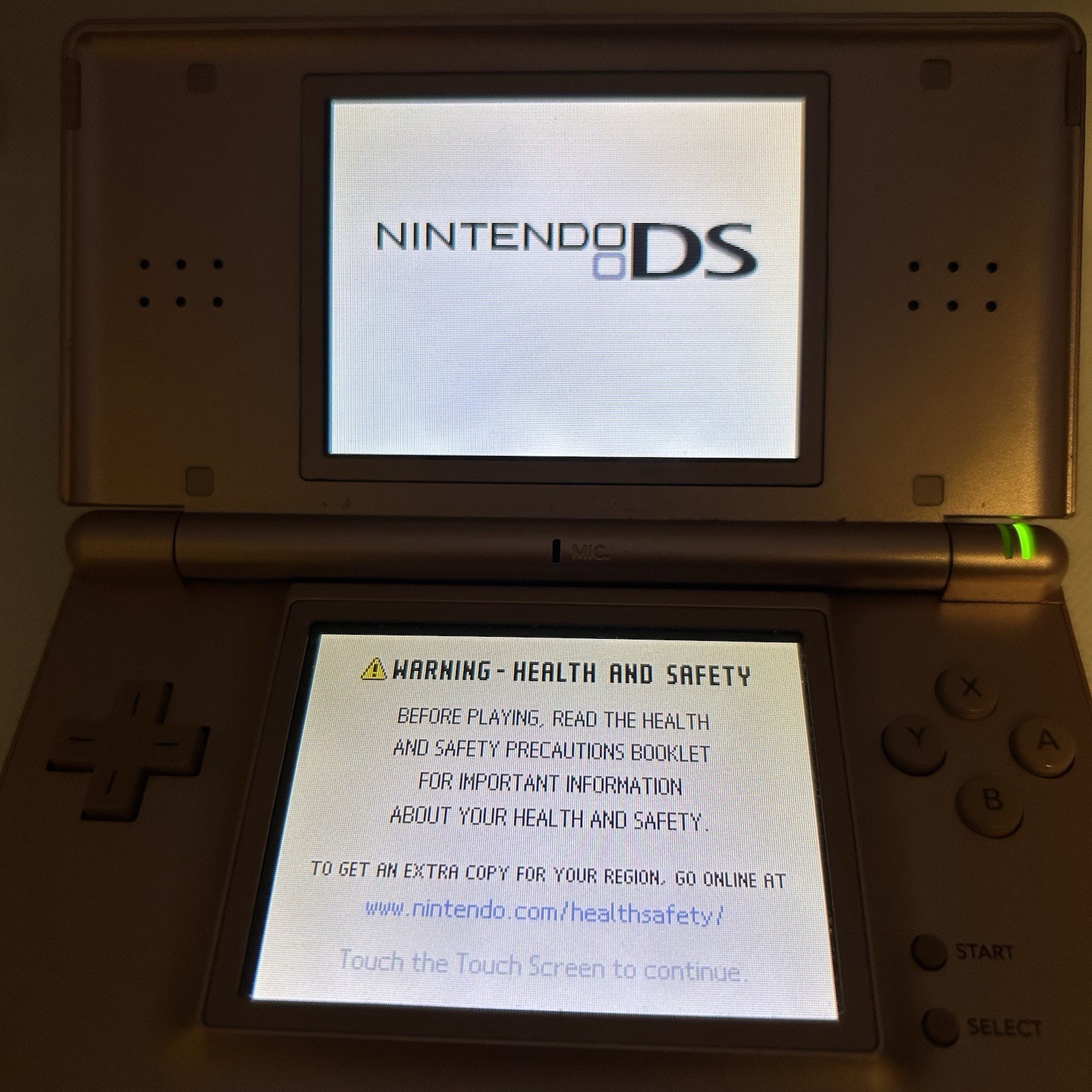 Nintendo DS Lite Video Game Console – Metallic Rose Pink – Tested Working