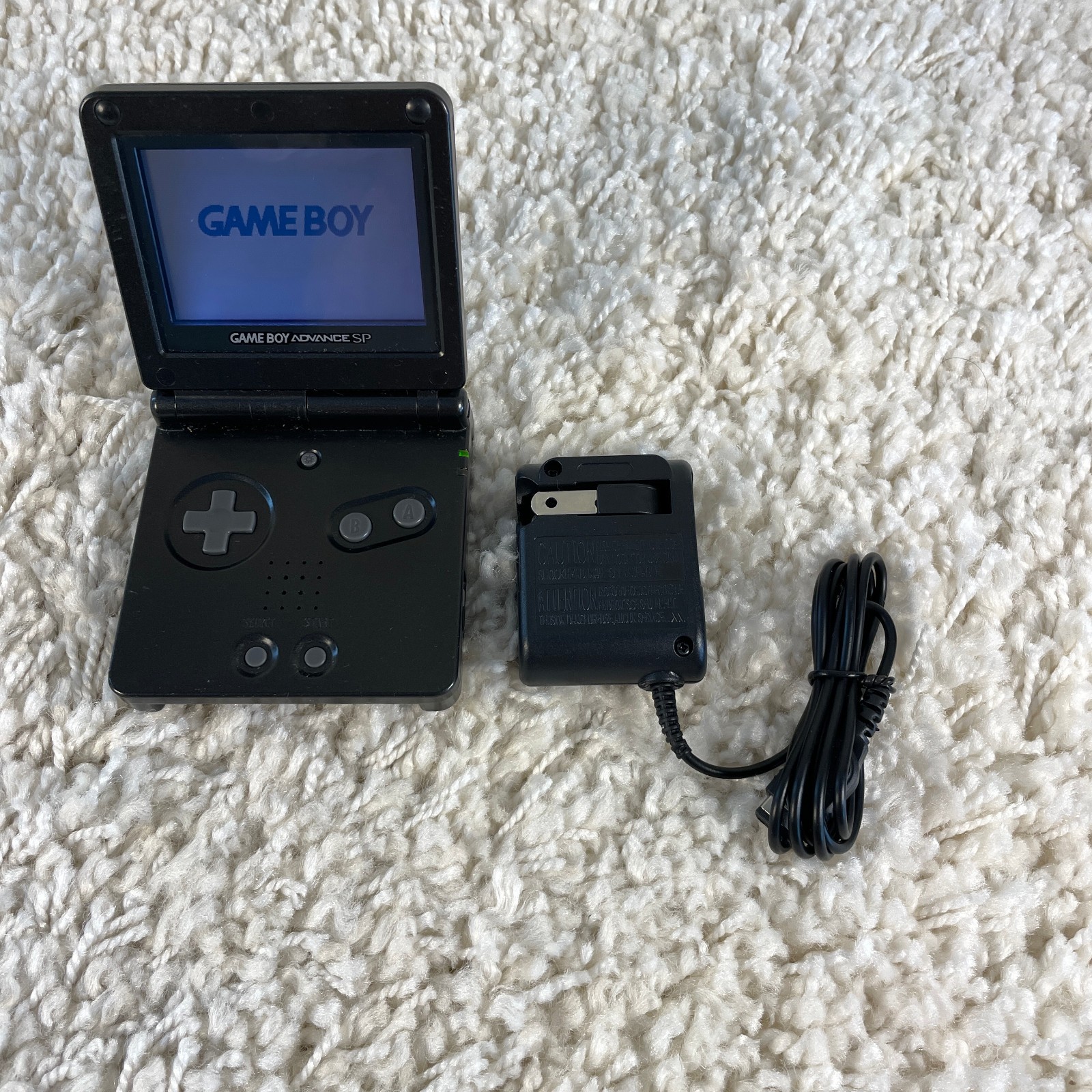 Nintendo Gameboy Advance GBA SP Onyx Black Handheld System Console AGS-001 Works