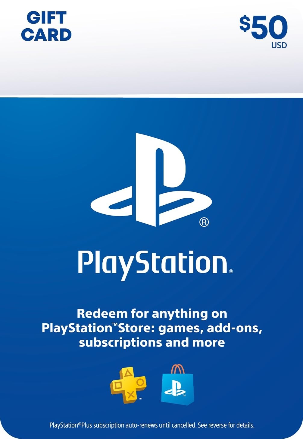 PlayStation Store Gift Card [Physical Card] $50