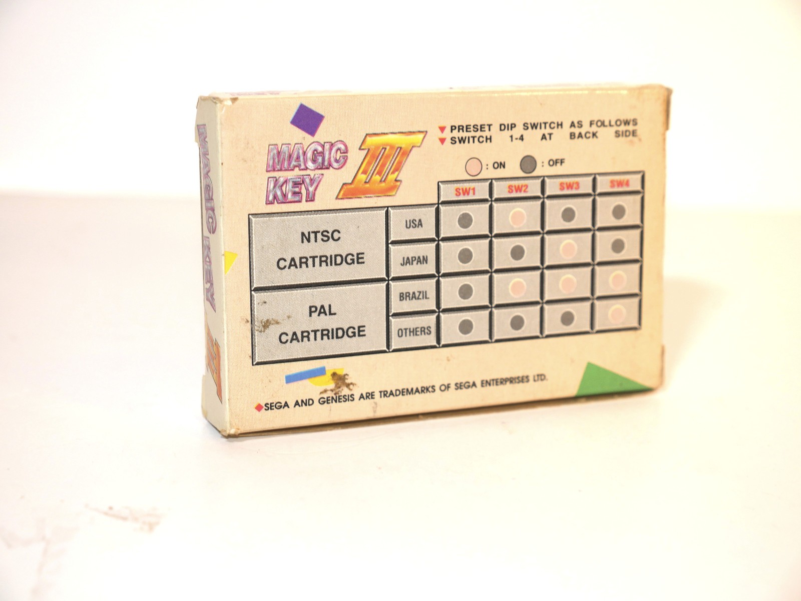 MAGIC KEY III PERIPHERAL EQUIPMENT JAPAN BRAZIL USA SEGA GENESIS *TESTED* W/ BOX