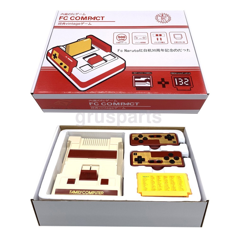 8-bit with 500 built-in games TV game console FC nostalgic red and white console