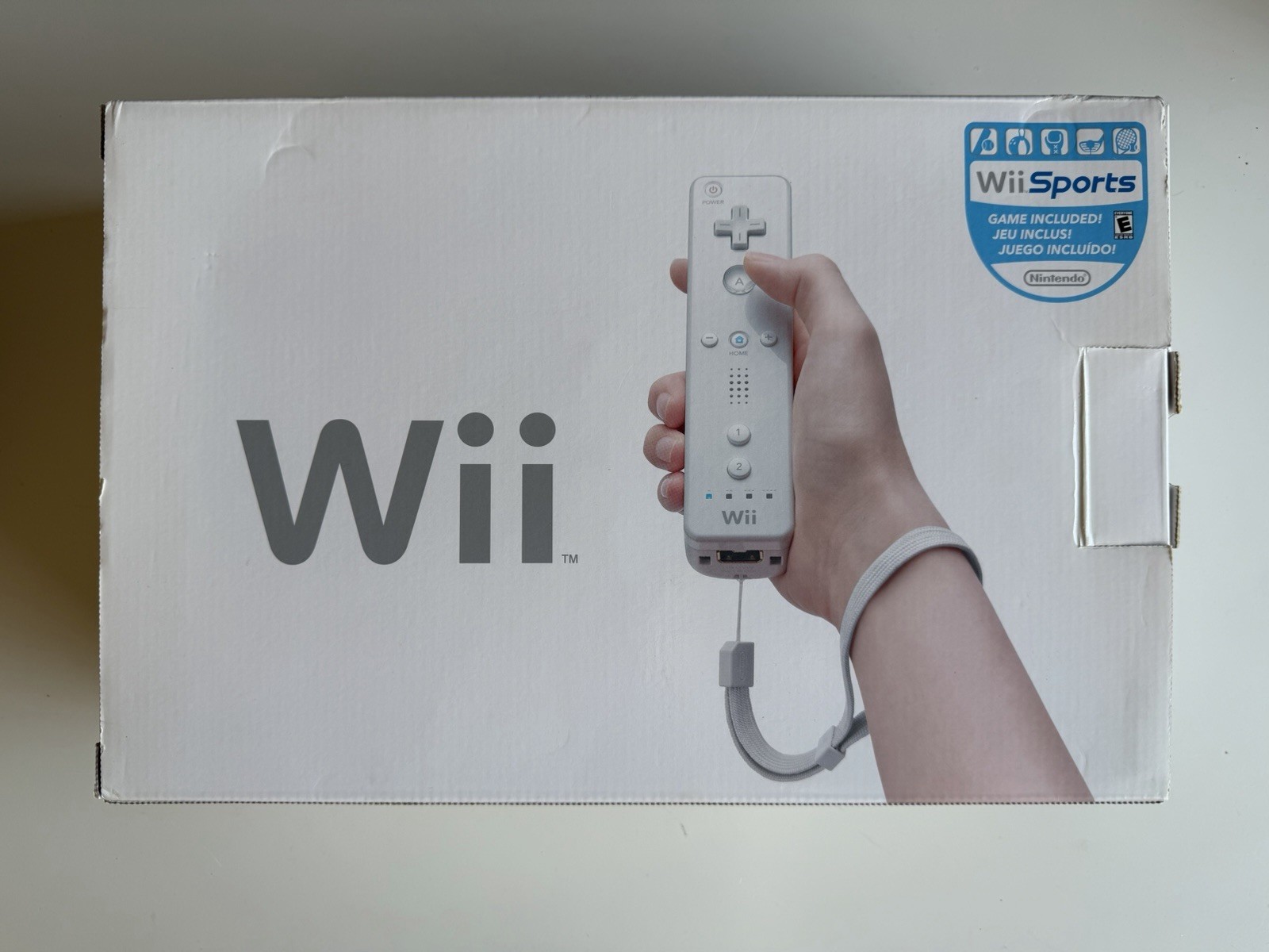 Nintendo Wii White Console with Original Box, Cables, Wiimote, & Two Nunchucks