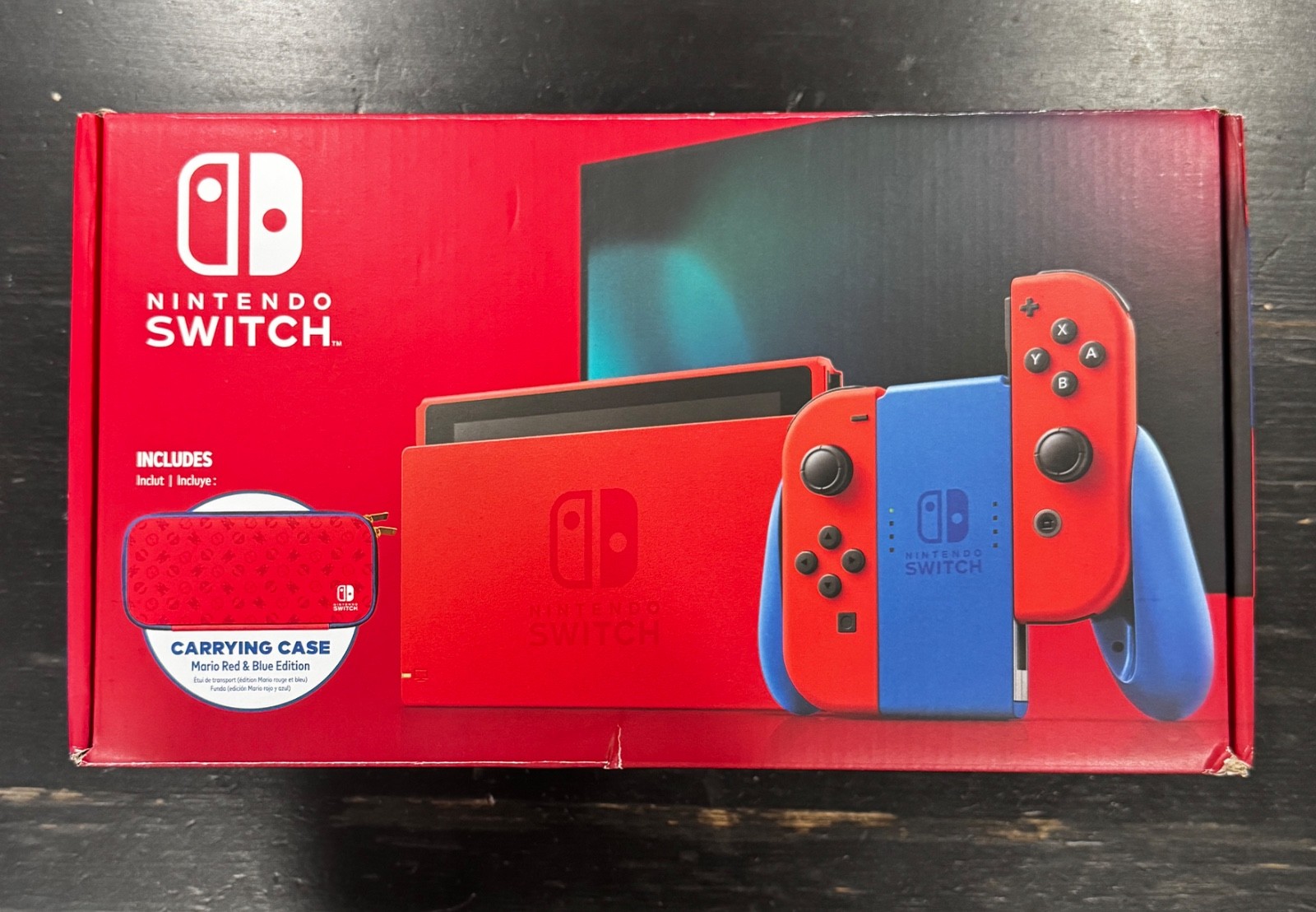 Nintendo Switch Mario Red & Blue Edition v1 – Complete In Box – Unused