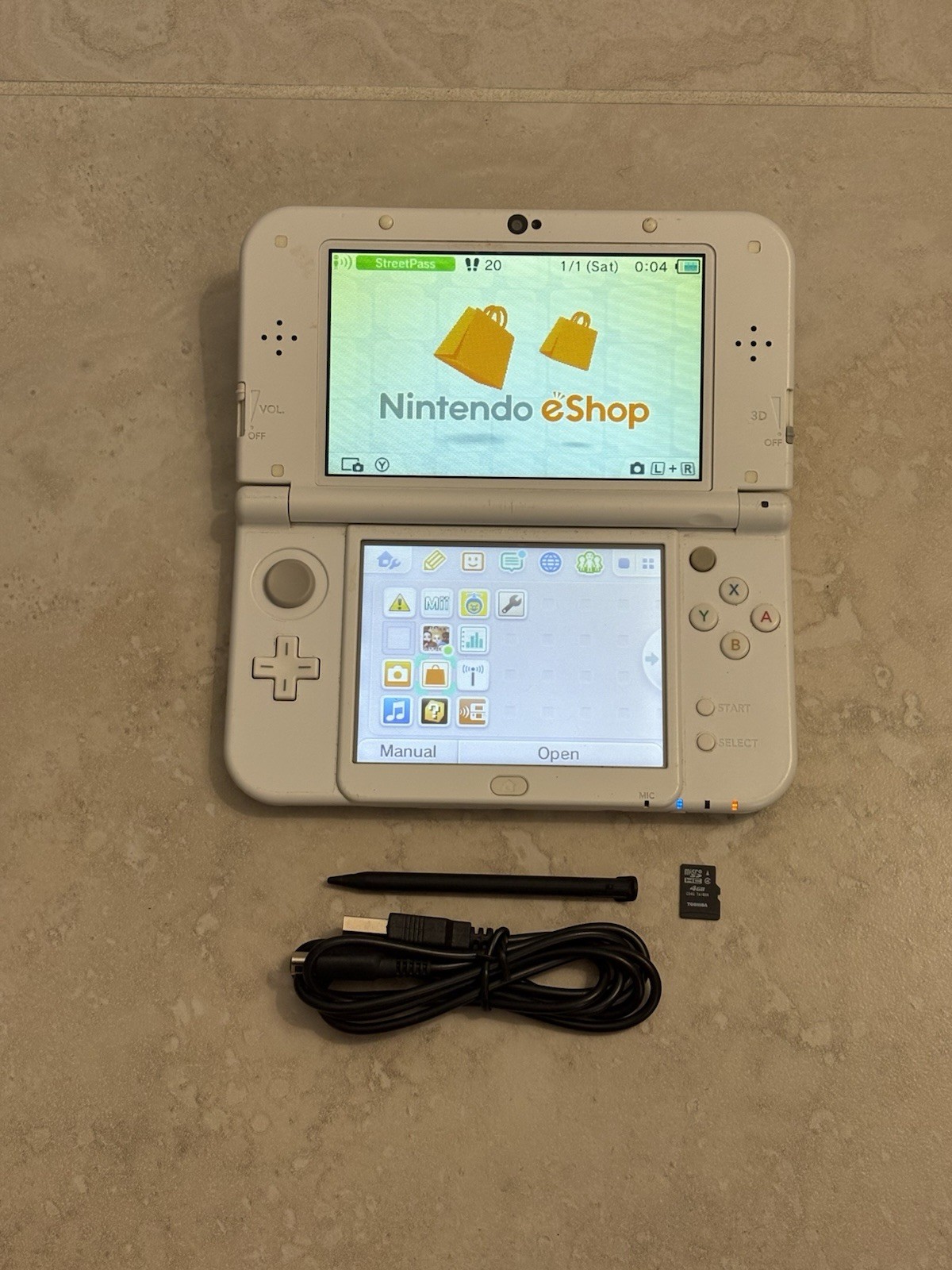 New Nintendo 3DS LL XL Pearl White Region Free USA Seller Top IPS