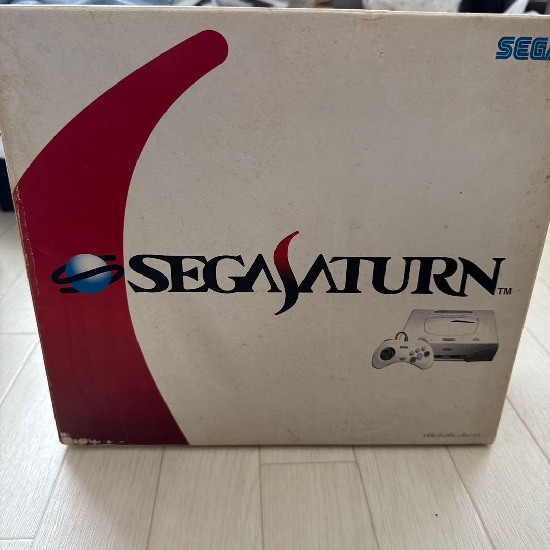 Sega Saturn Console Gray HST-0019 USED Japan Free Shipping Very Good Condition