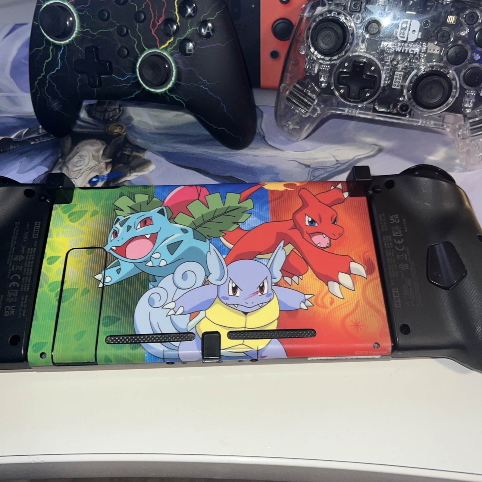 32GB Nintendo Switch Console Bundle POKEMON THEME EXTRA CONTROLLERS!
