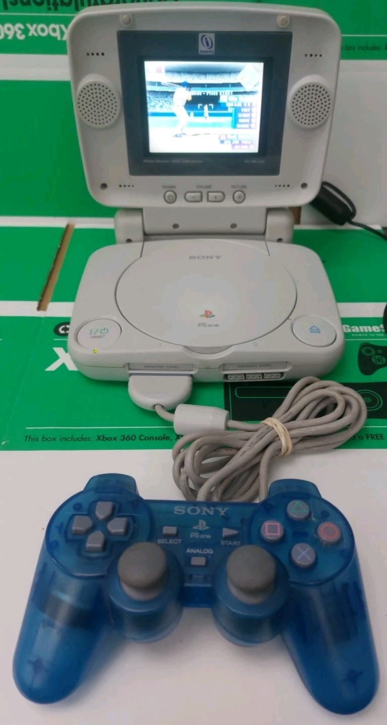 Sony PSOne Playstation Console With LCD Screen PS1