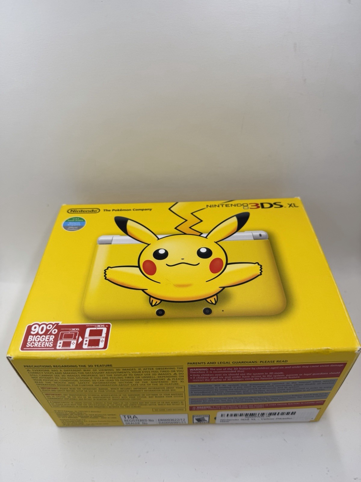Nintendo 3DS XL Pikachu Special Edition (2013) – Brand New