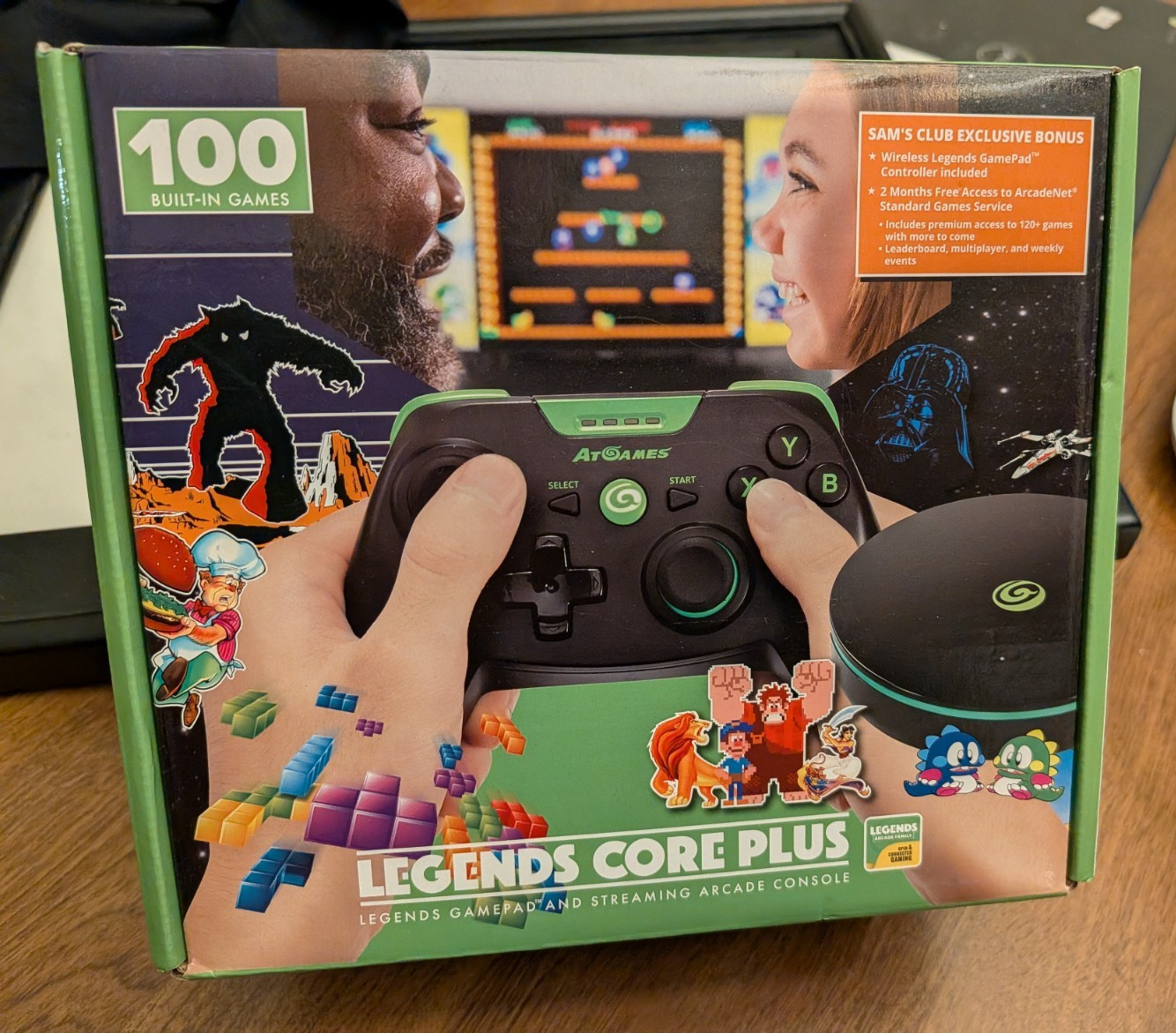 Legends Core Plus by AtGames Gamepad & Streaming Arcade Console with 100 Games