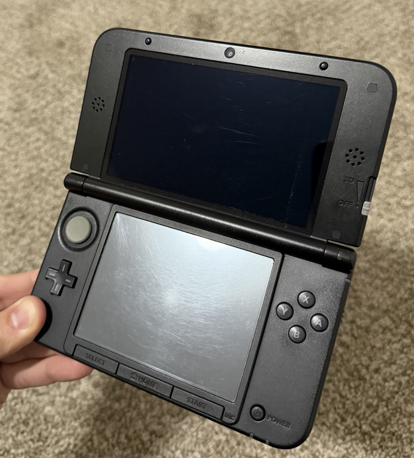 Nintendo 3DS XL Blue & Black Console System Handheld Authentic Tested US