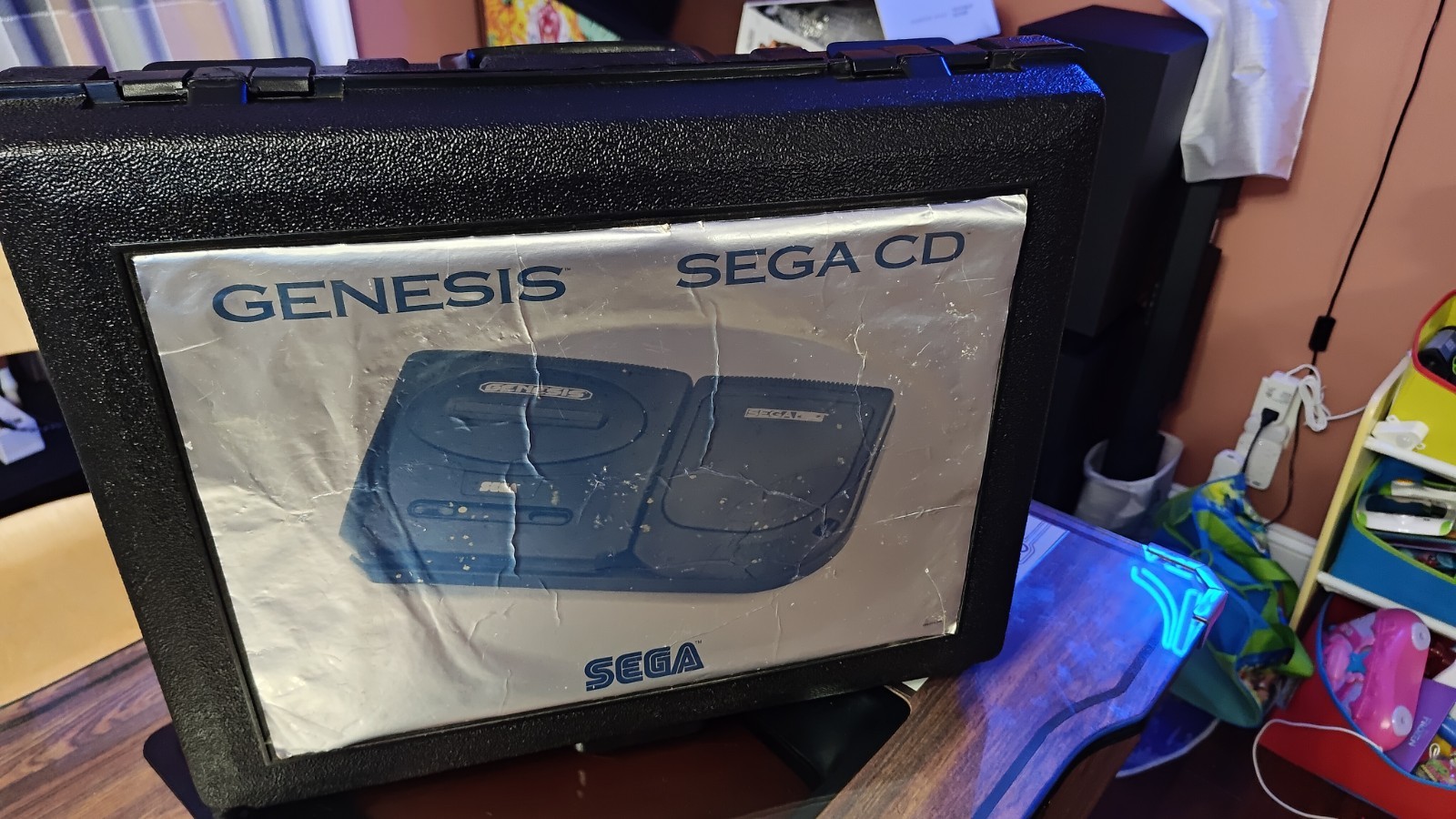 Sega CD And Genesis 2 Dual Console With Controllers Games Rental Case RARE