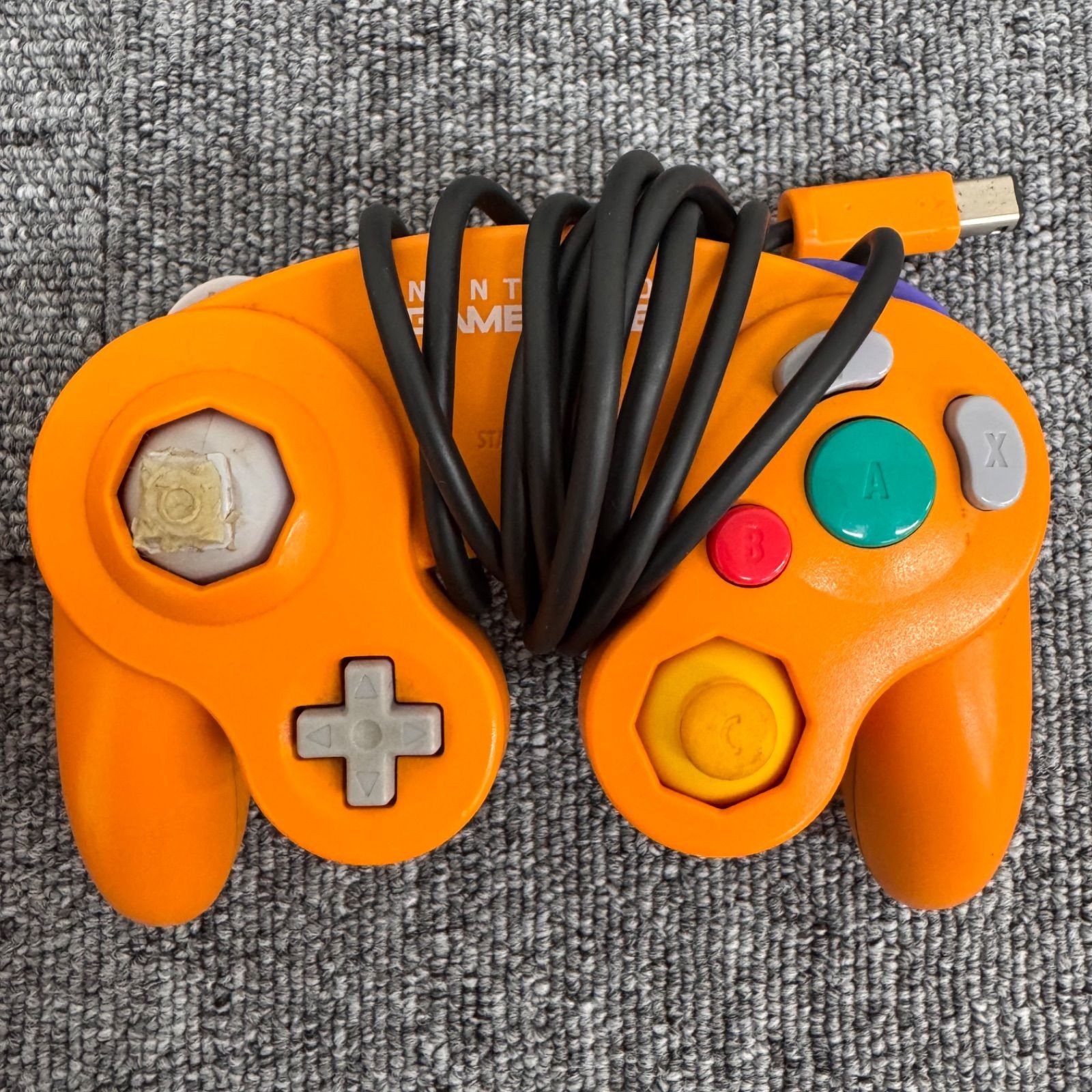 Nintendo GameCube Orange 2 Controllers Tested Working from Japan