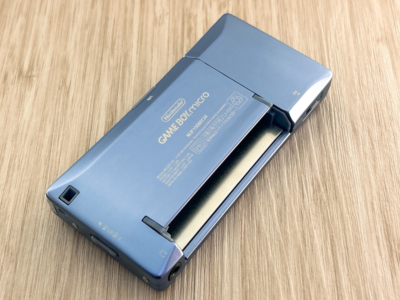 Mint – Nintendo GameBoy Micro Blue Console Tested w/ Charger & Case GBM