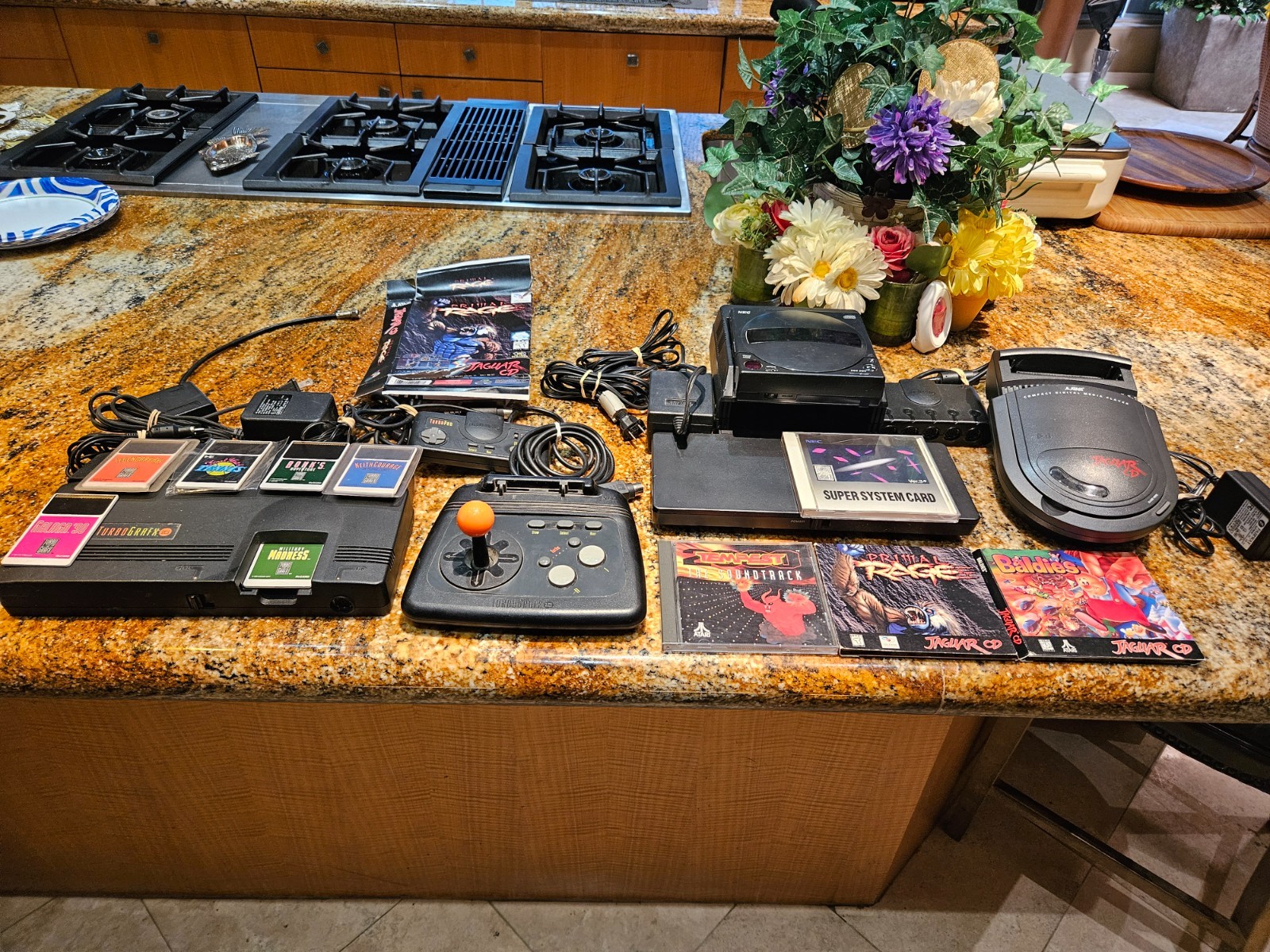 Atari Jaguar CD & Turbografx16 & Cd System & Games Both Systems
