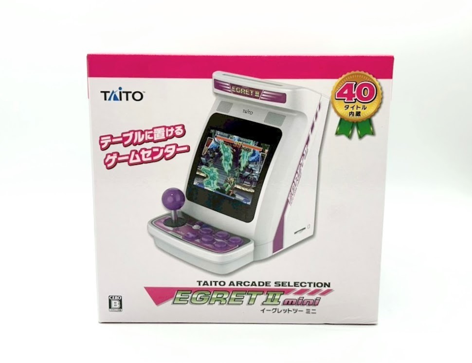 TAITO EGRET II mini Table-top size Arcade Game Console 40 built-in games #450