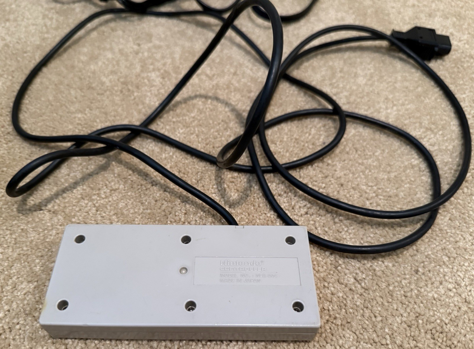 Original Nintendo NES Console Cables Controller Works Tested