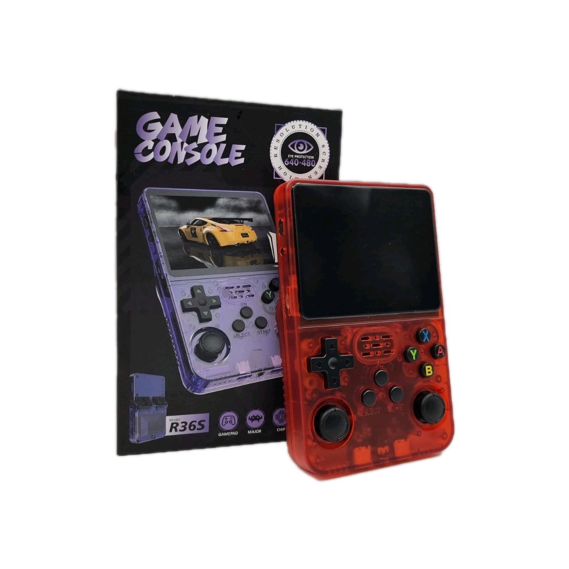 RK3326 Quad Core ARM 64bit Cortex-A35 CPU up to 1.5GHz Game Console Red R36S