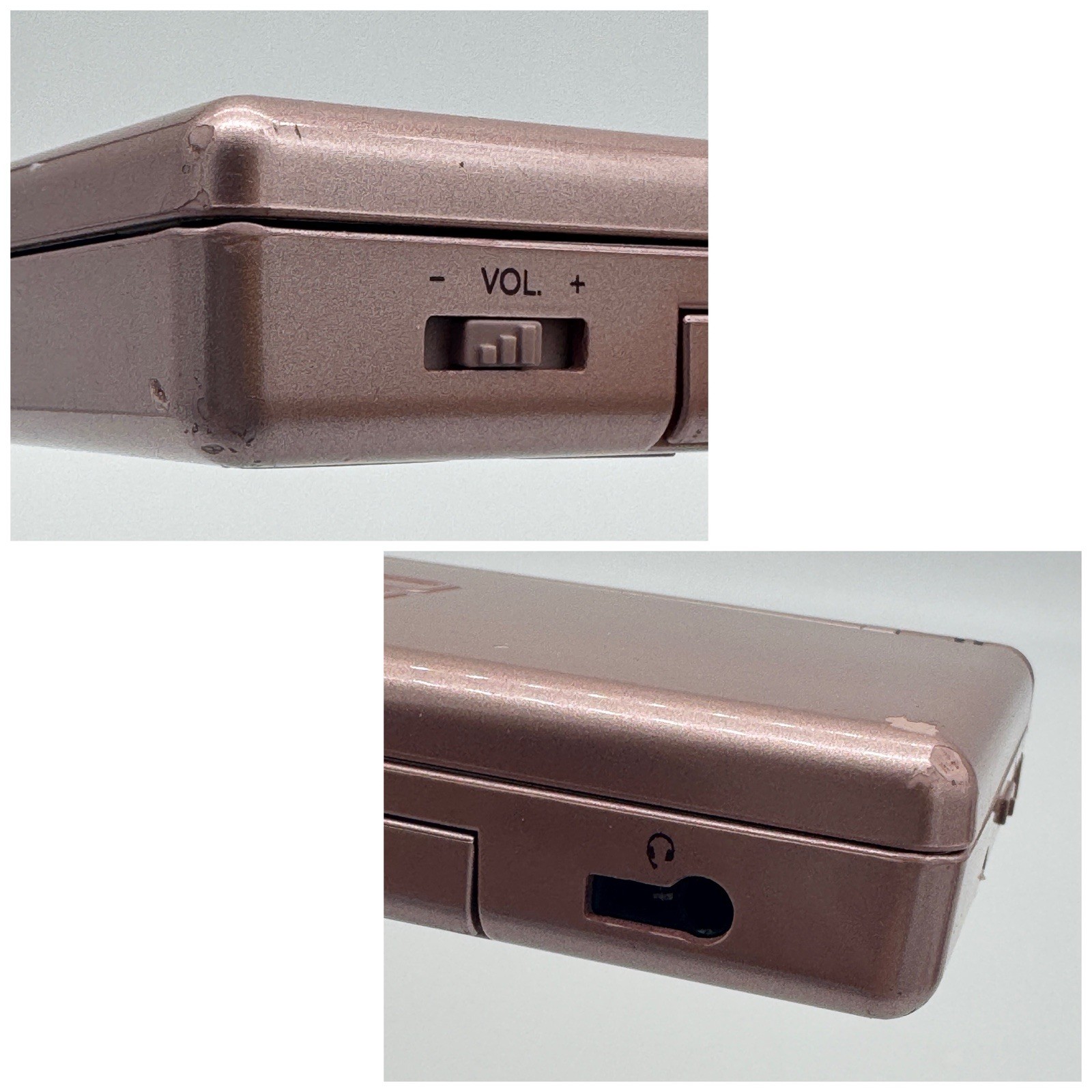 Nintendo DS Lite Console Metallic Rose With Charging Cable Stylus Games – TESTED