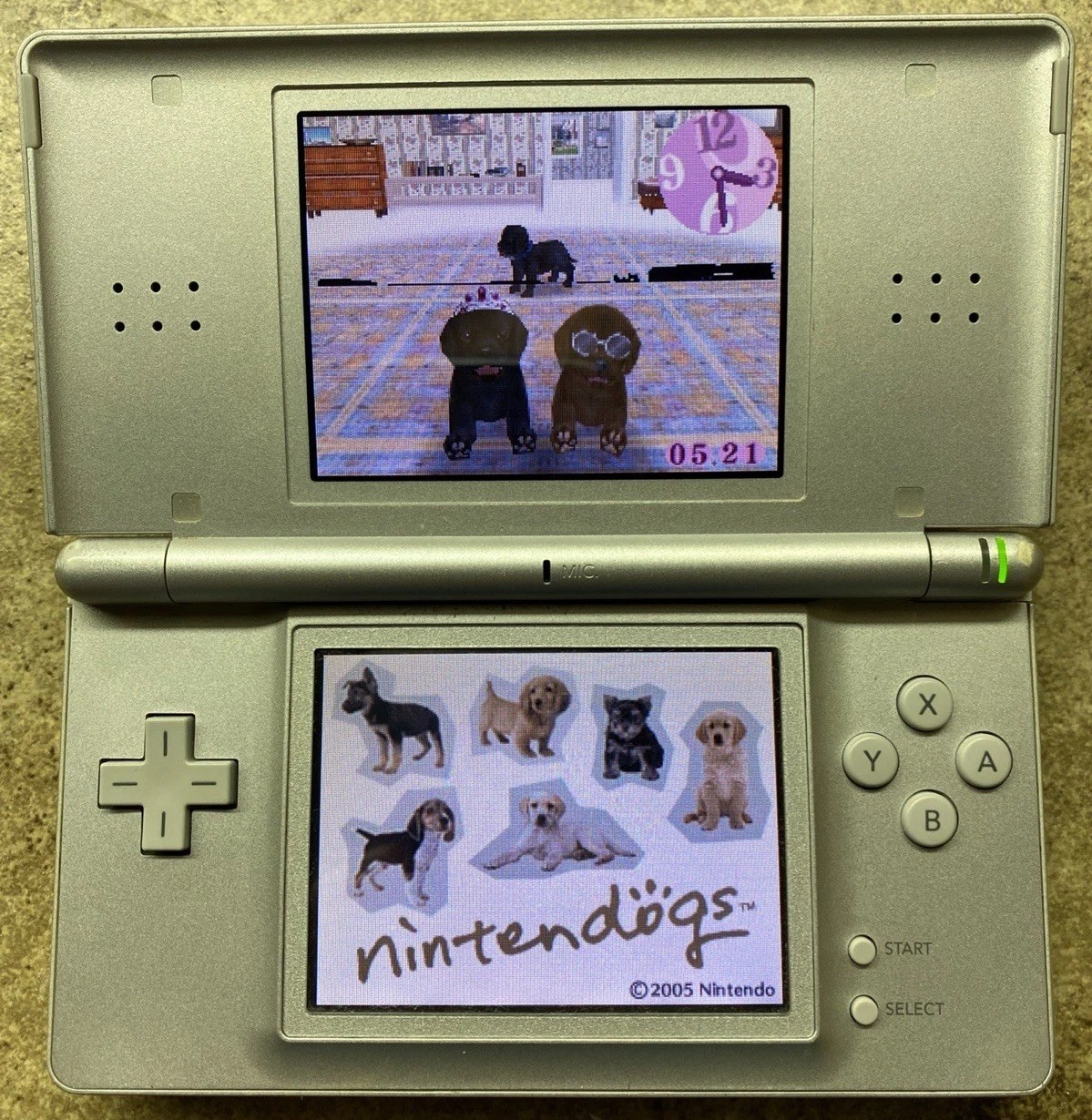 Nintendo DS Lite Game Console – Silver WORKS GREAT!