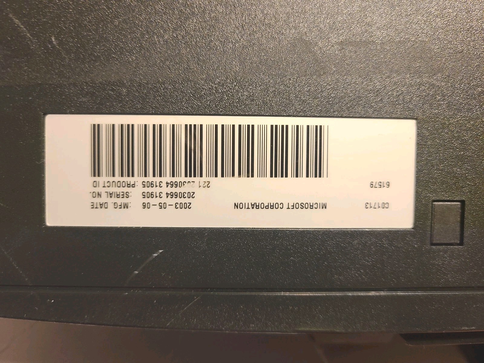 Microsoft Original XBOX OEM Console TESTED: Unit works but Tray needs Repair