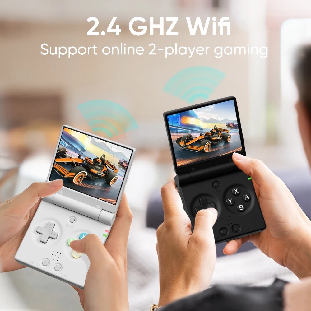 Retro Mini Flip Handheld Game Console 64GB With WiFi
