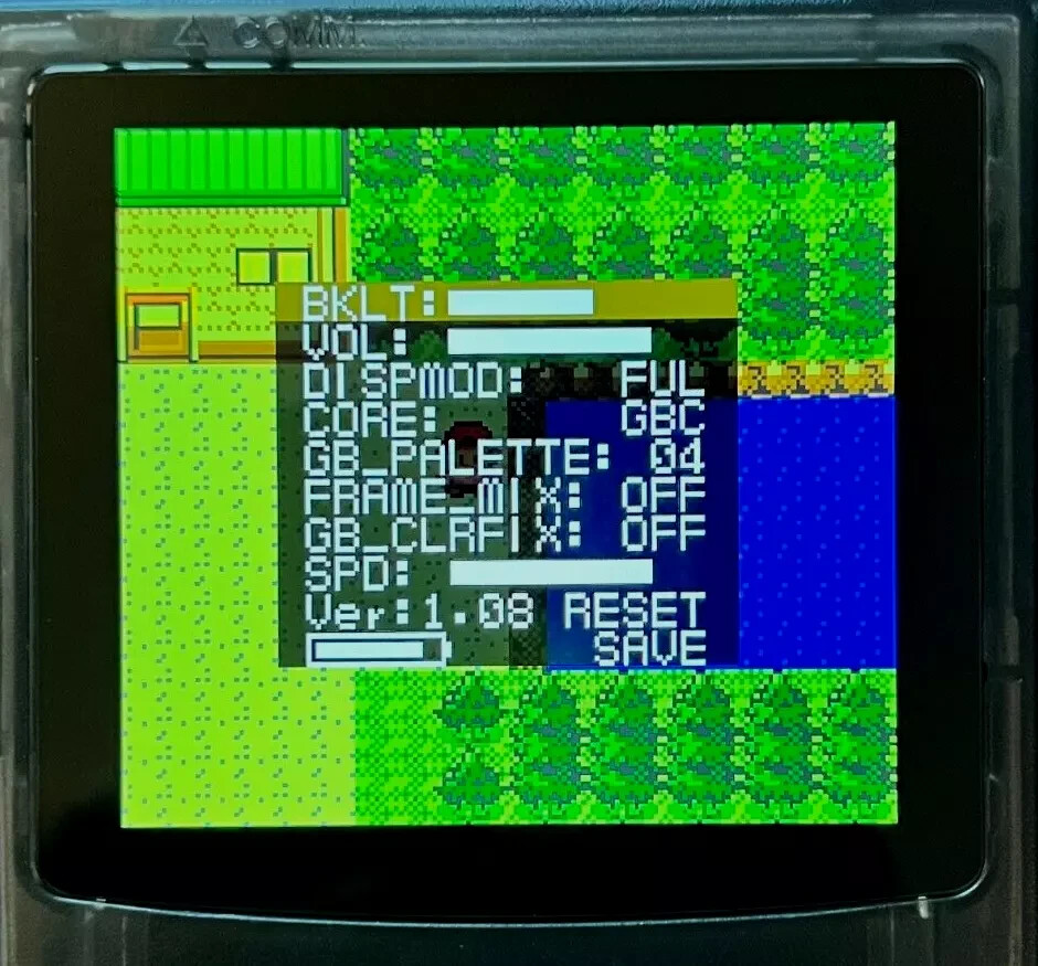 Black 💎 FPGBC Gameboy Color GBC Funnyplaying IPS Screen USB-C Rechargeable