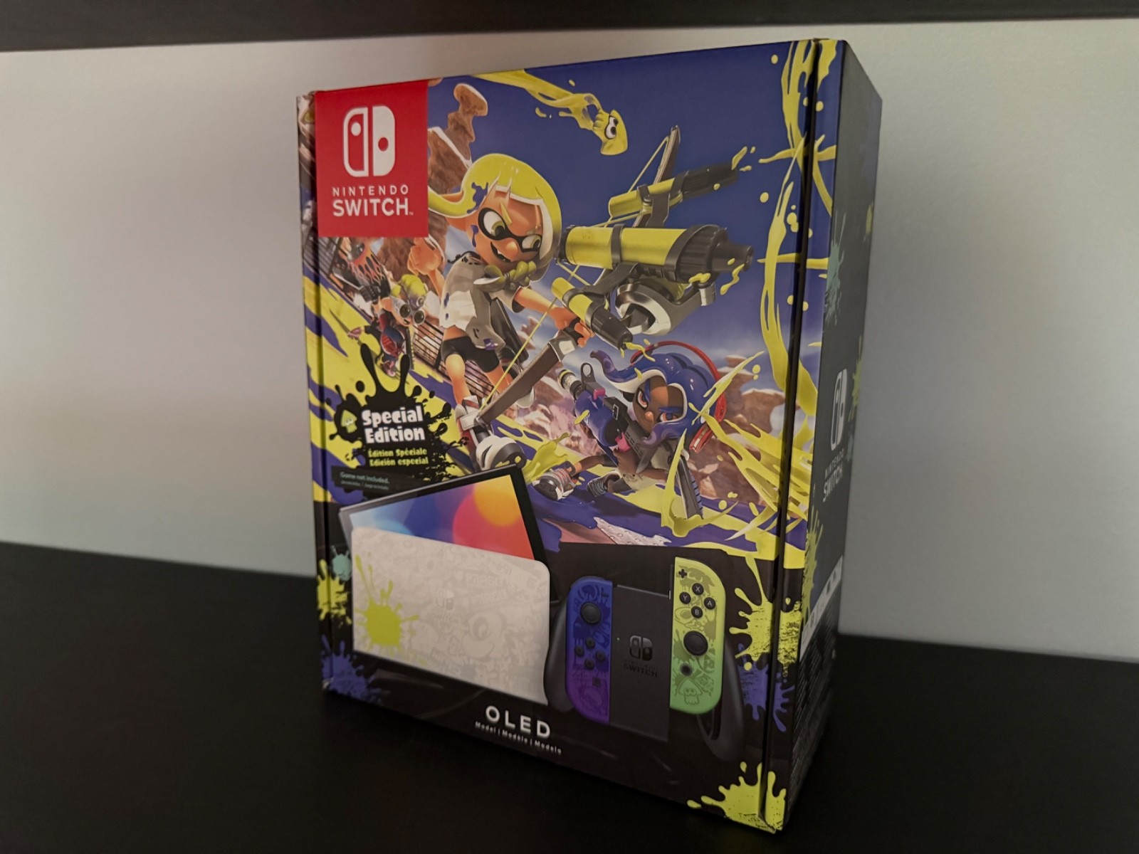BRAND NEW Nintendo Switch OLED Splatoon 3 Limited Edition 64GB Gaming Console