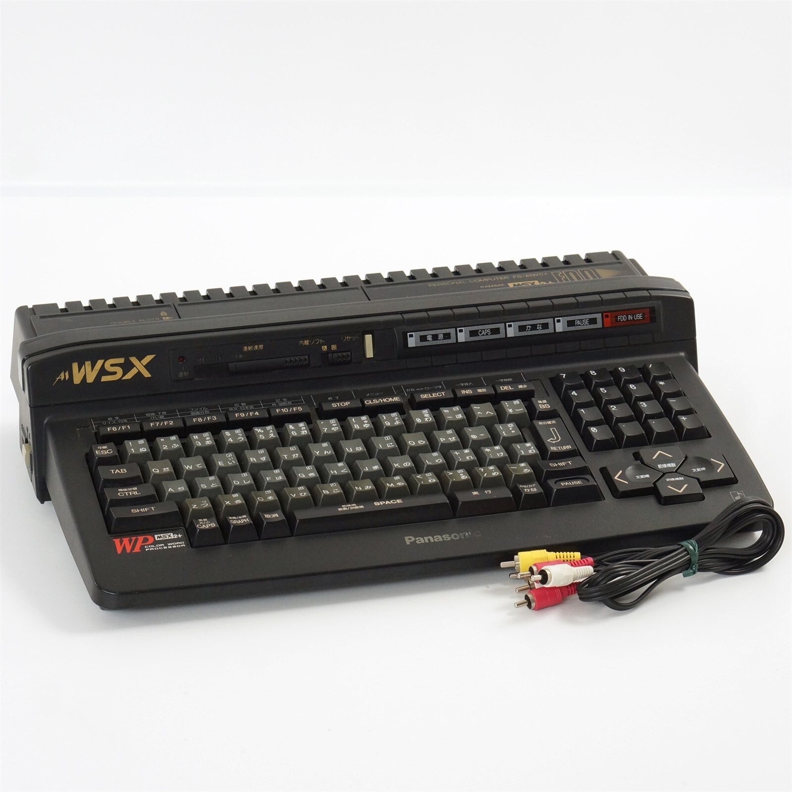 MSX2+ Panasonic Personal Computer FS-A1WSX Tested -New rubber belt- 9JNMA01509