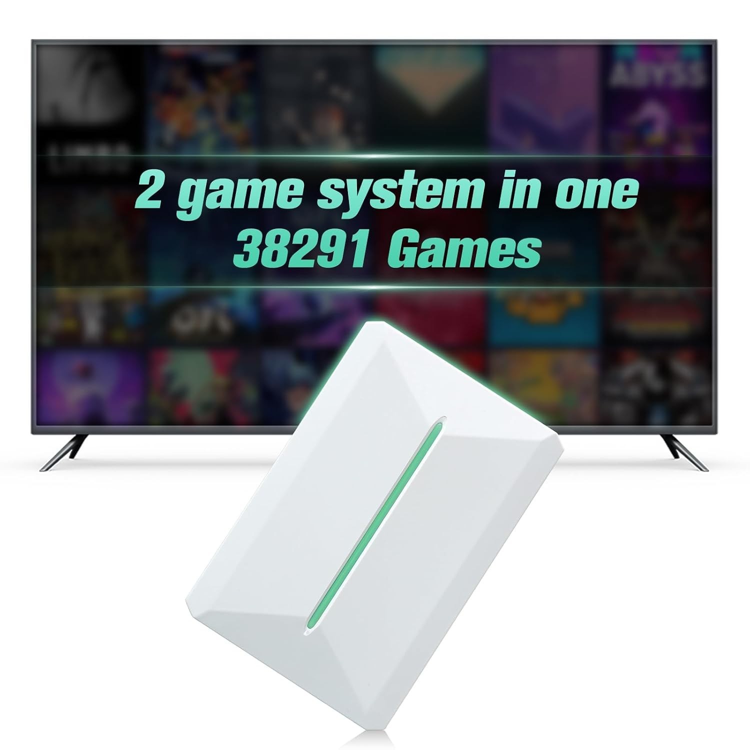 Retro Game Console Hdd 500GB, Plug and Play Video Game Console with Built in 382