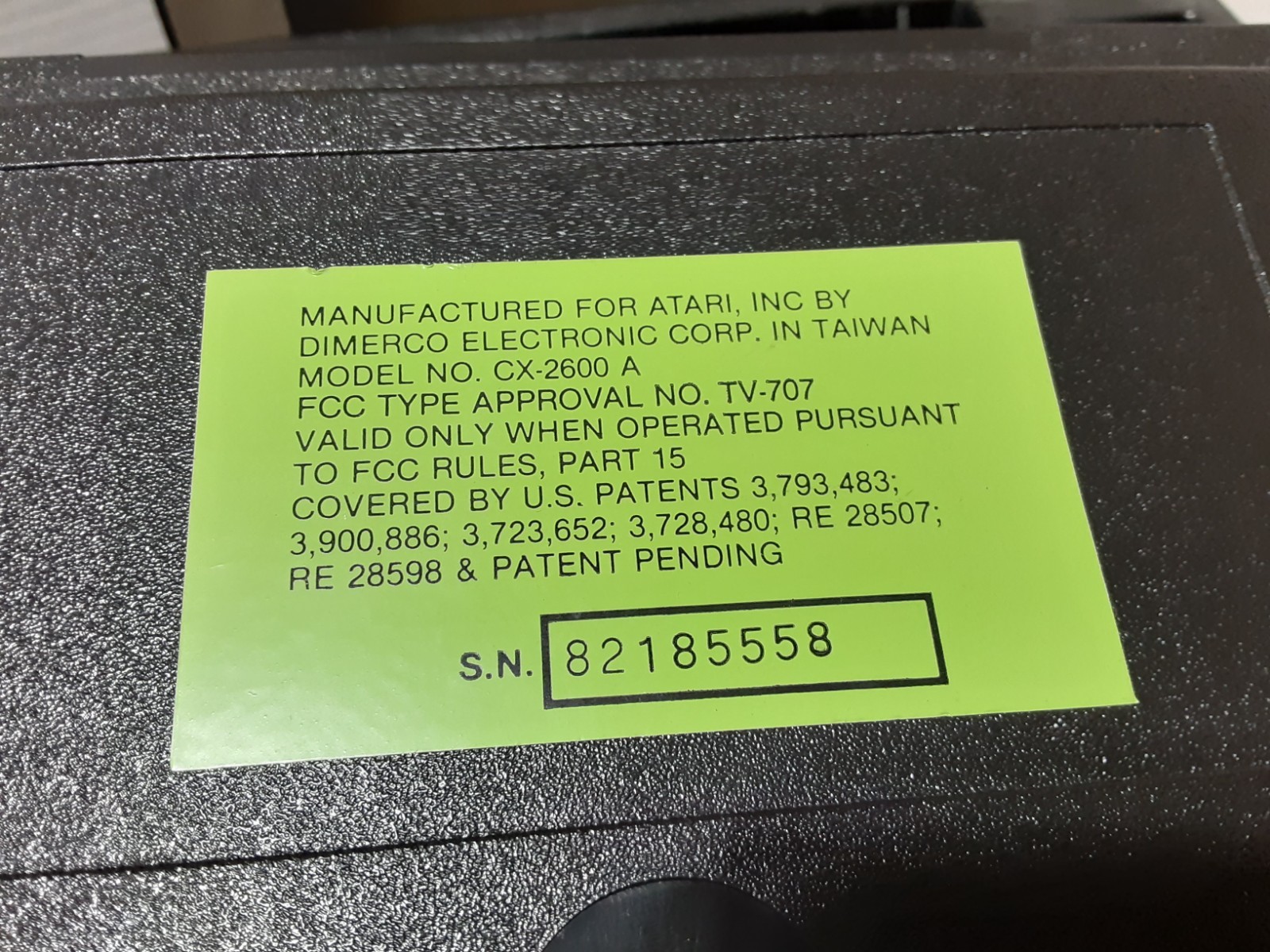 Atari CX-2600 A Woody Video Computer Game Center System Console Game Controllers