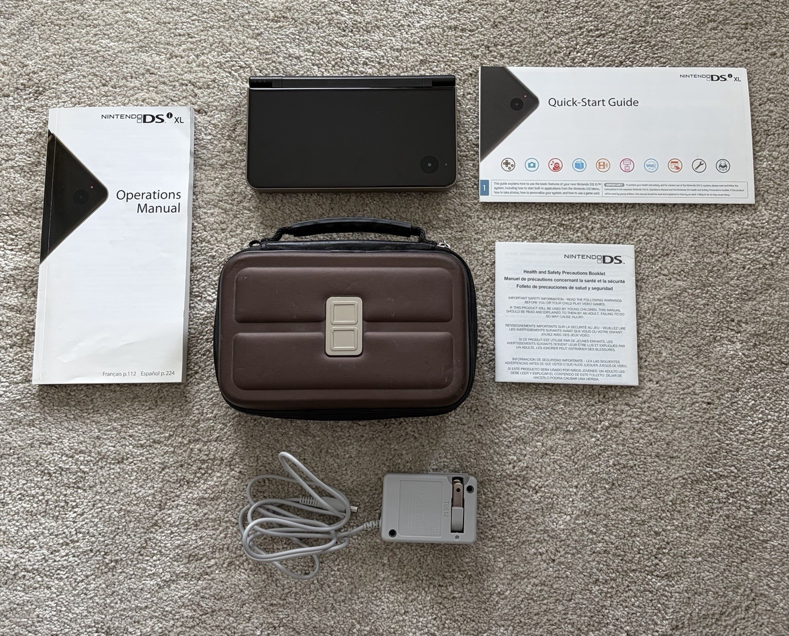 Nintendo DSi XL Bronze System TESTED WORKS w/ Case, Charger, Manual (NO Stylus)