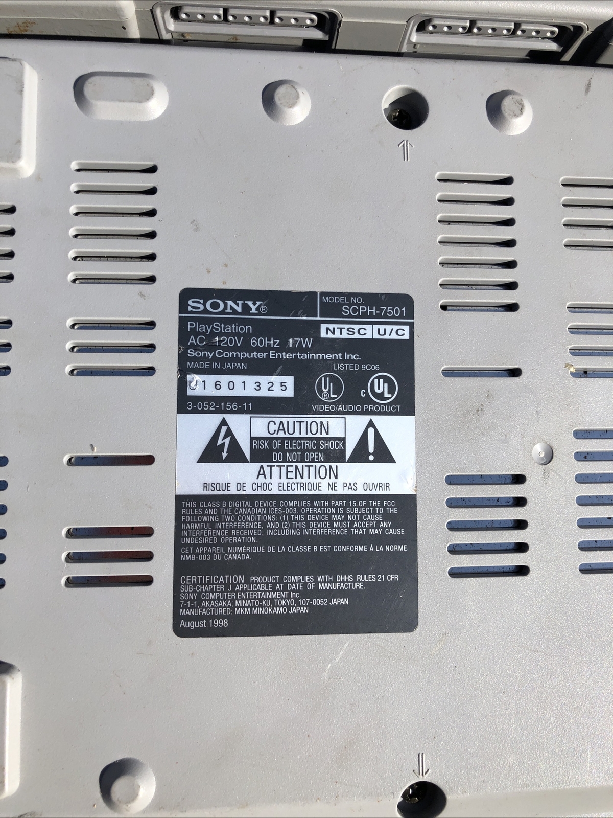Sony PlayStation 1 PS1 Console SCPH-7501 (Lot Of 2) UNTESTED PARTS ONLY