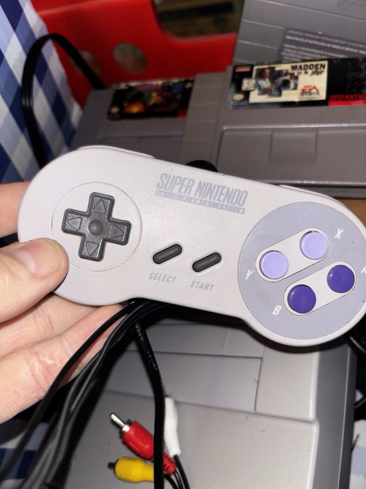 Nintendo SNES Home Console With Cables, Two Controllers And 4 Awesome Games!!!