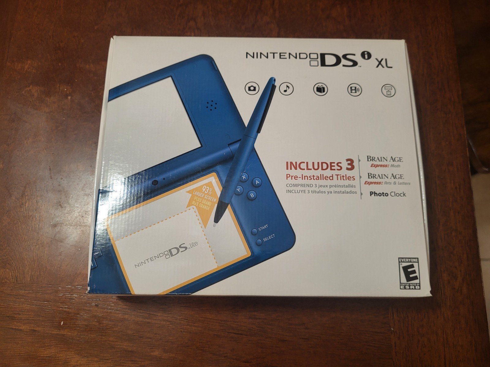 Nintendo DSi XL original box, NO CONSOLE JUST BOX, with inserts NEW