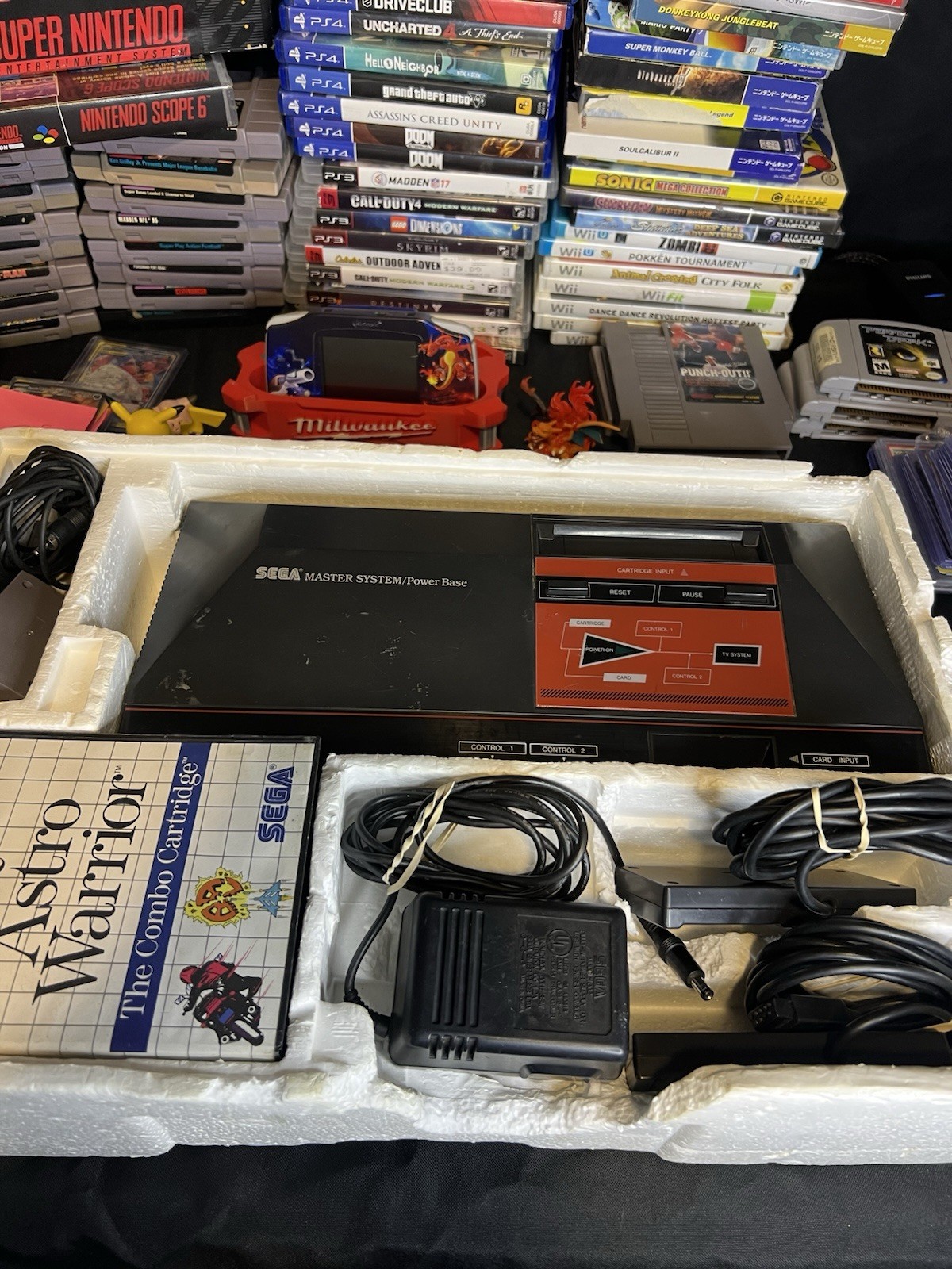 The Sega Base System Console Near Complete With F-16 Fighting Falcon, Hang on