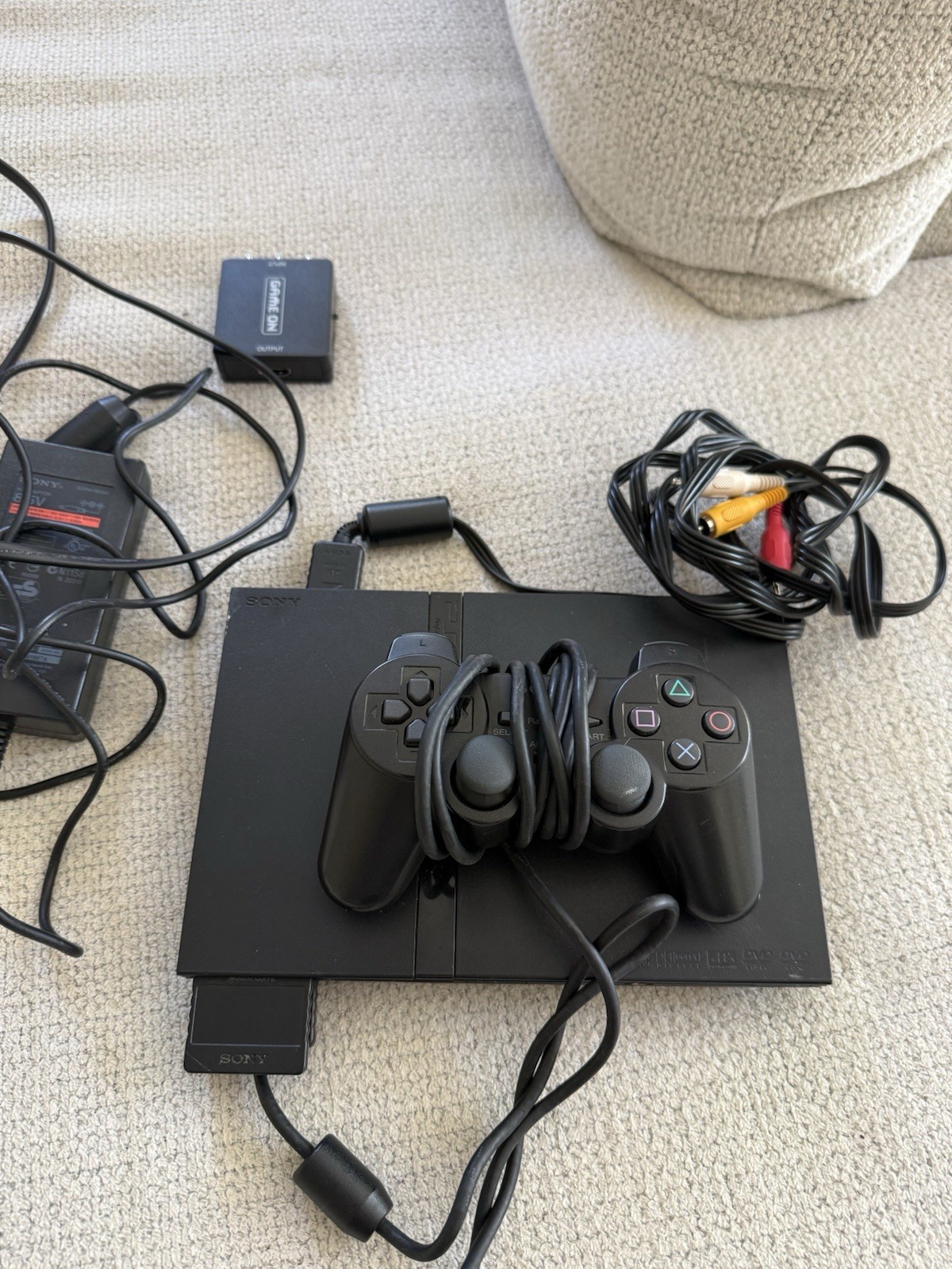Sony PS 2 Slim Console Bundle – 10 Games, Controller + Memory Card – Tested