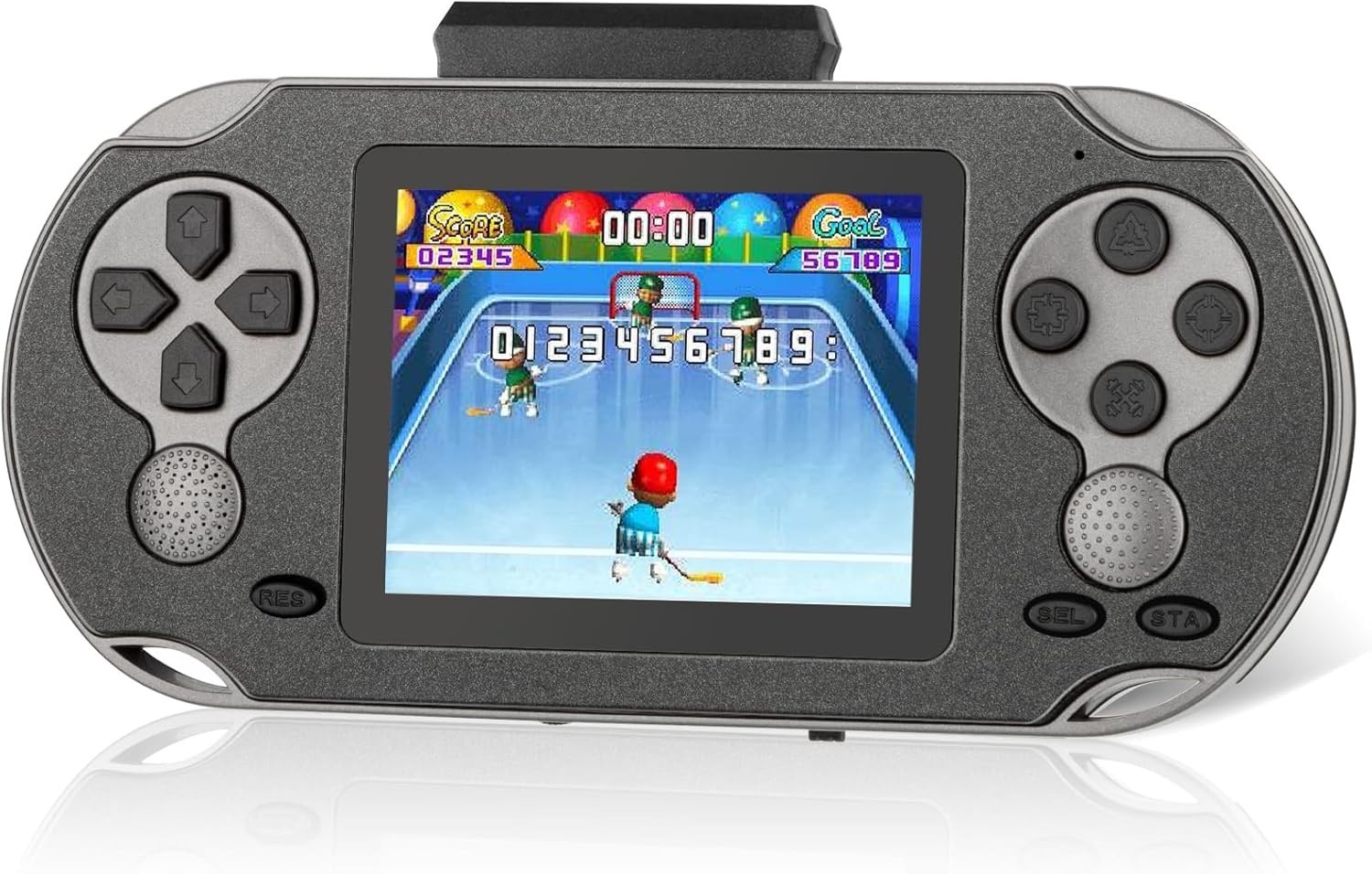 230 Retro HD Games Handheld Console – 3.0” Screen, USB Rechargeable, Black