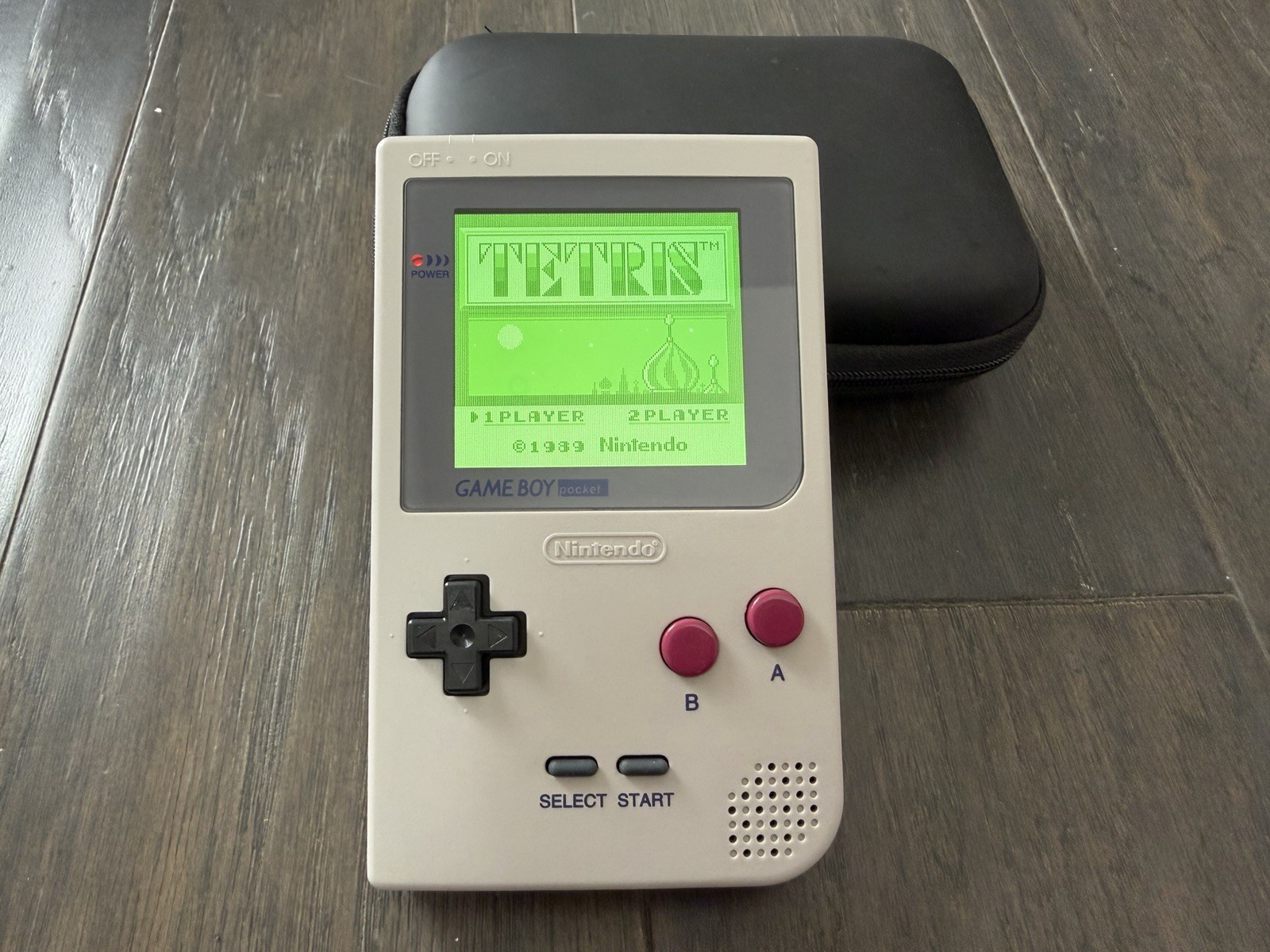 Gameboy Pocket GBP W/ IPS Q5 Backlight & New Shell & Rechargeable Battery – Gray