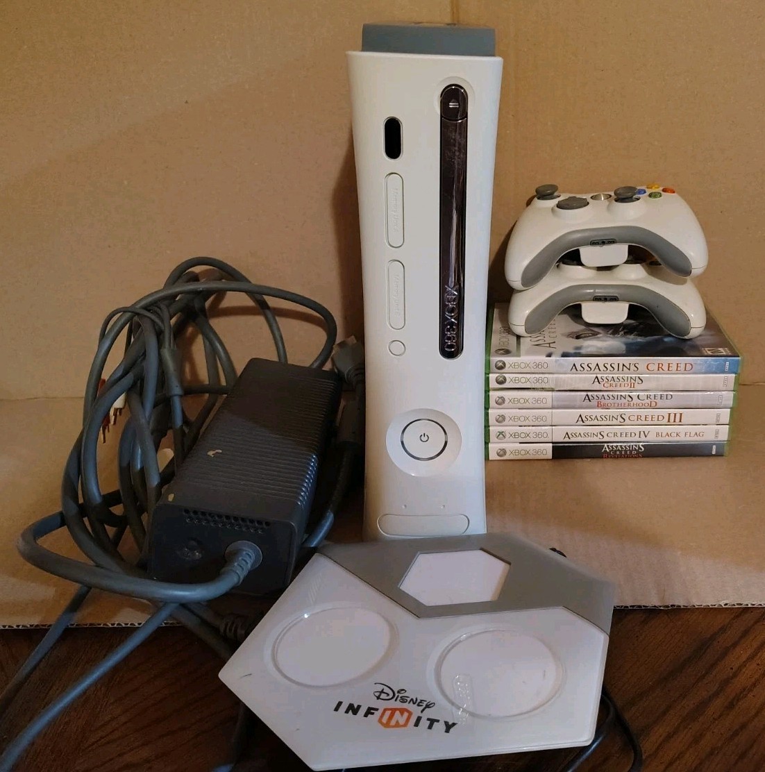 Microsoft Xbox 360 Console With 6 Assassin’s Creed Games Bundle Tv Not Included