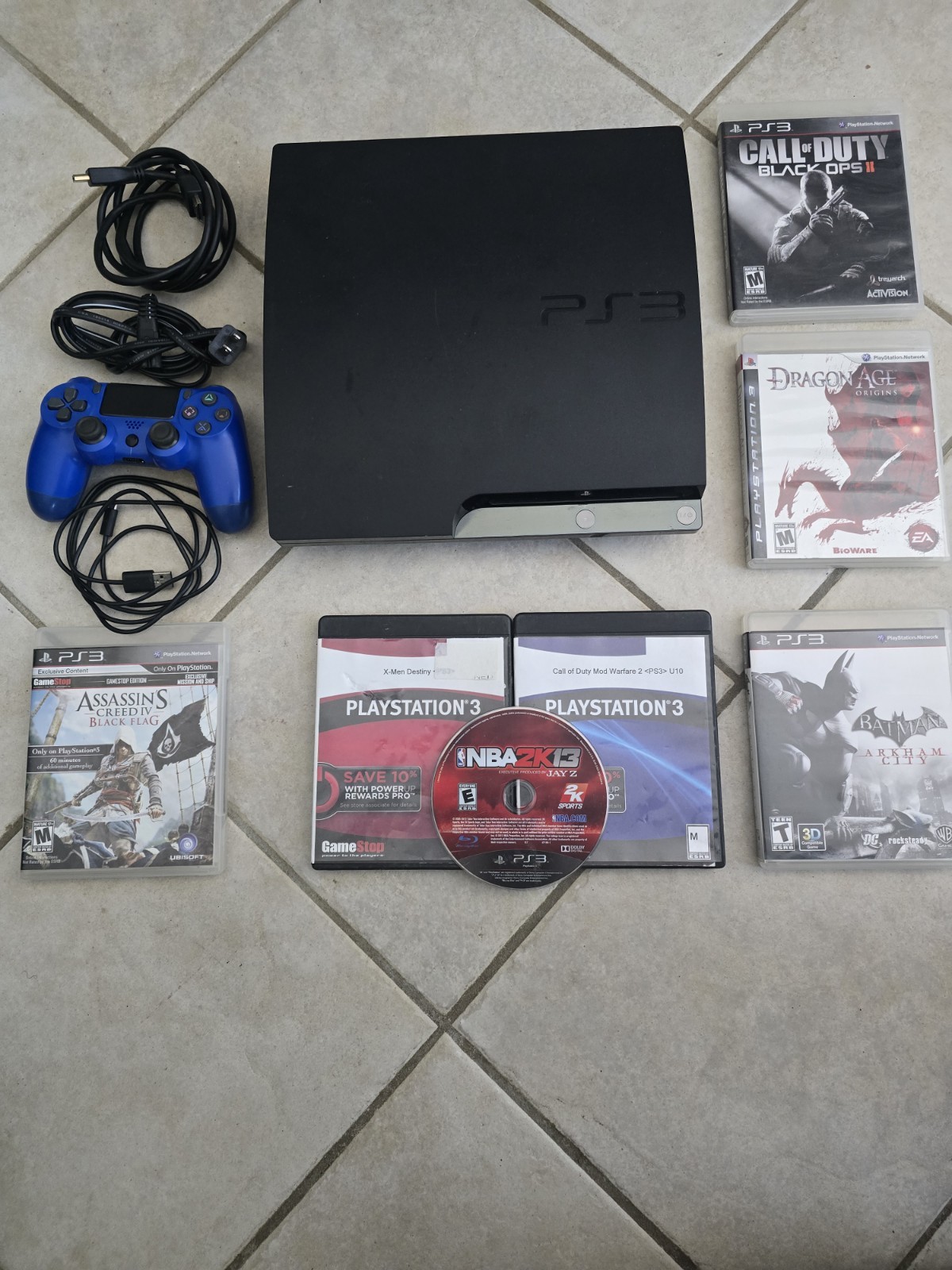 Sony PlayStation 3 PS3 150GB Console Bundle 10 Games