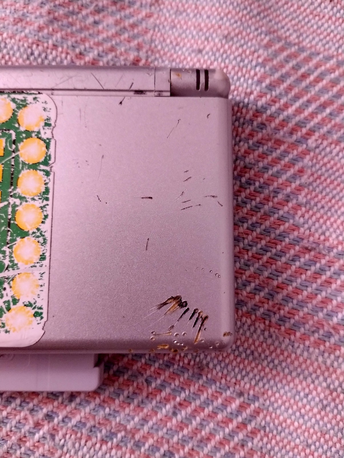 old silver nintendo ds lite console READ DESCRIPTION!!!!!!