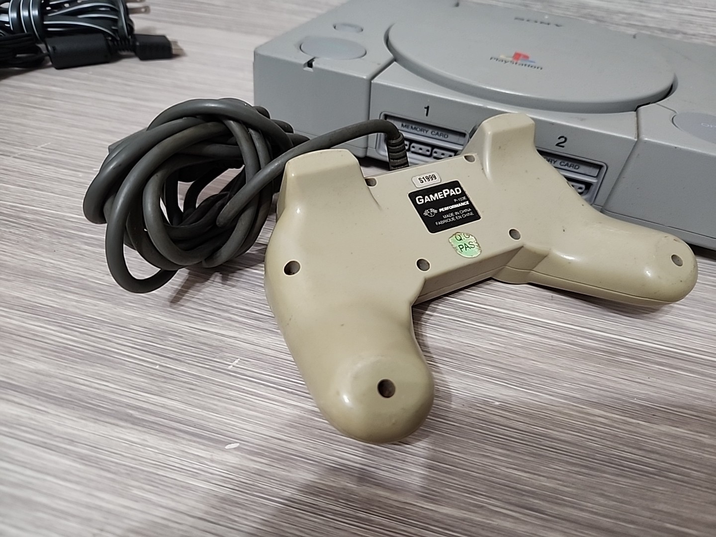 Sony PlayStation 1 PS1 Game Console SCPH-5501 W/Controller & Cables Tested