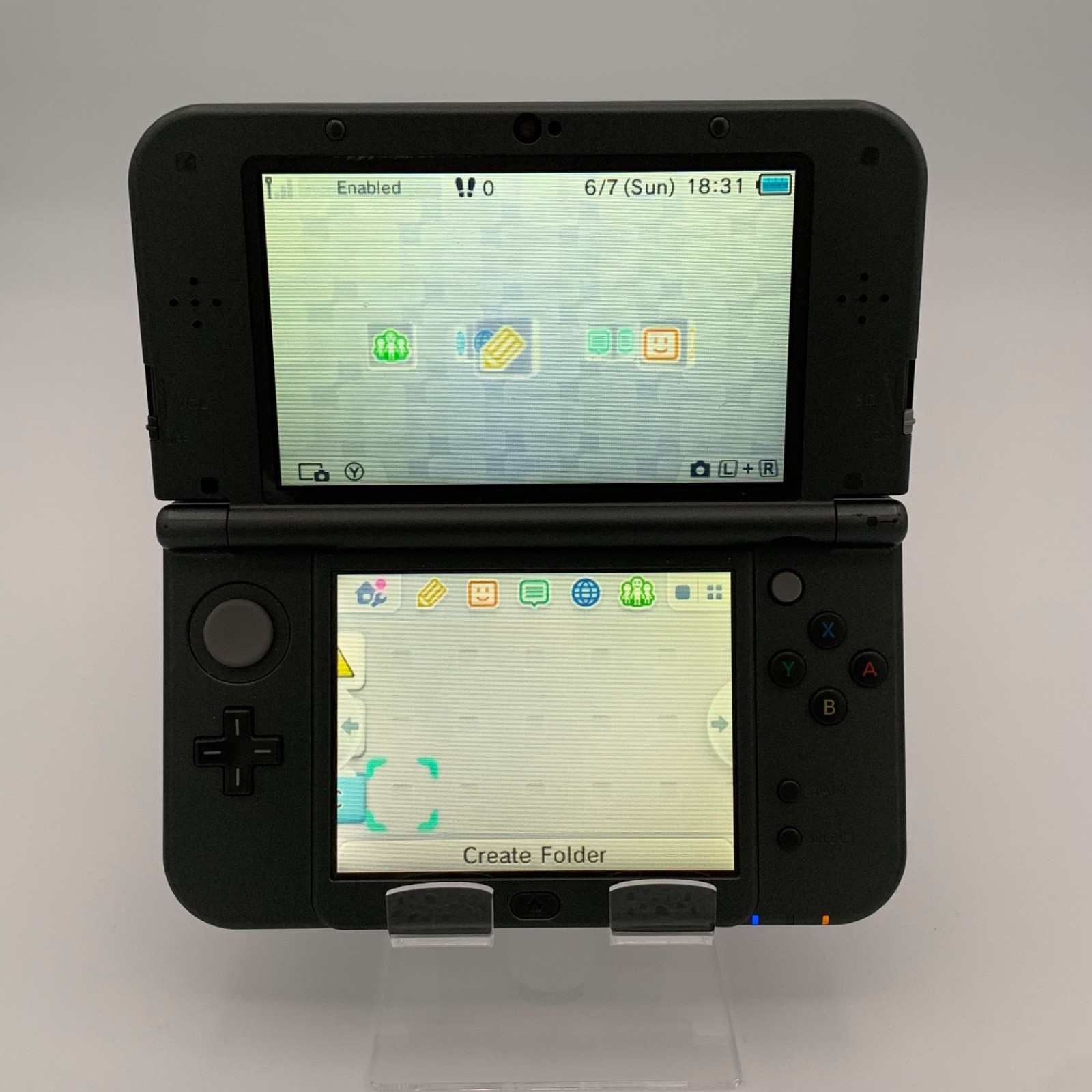 NINTENDO NEW 3DSXL BLACK RED-001: TESTED / WORKING