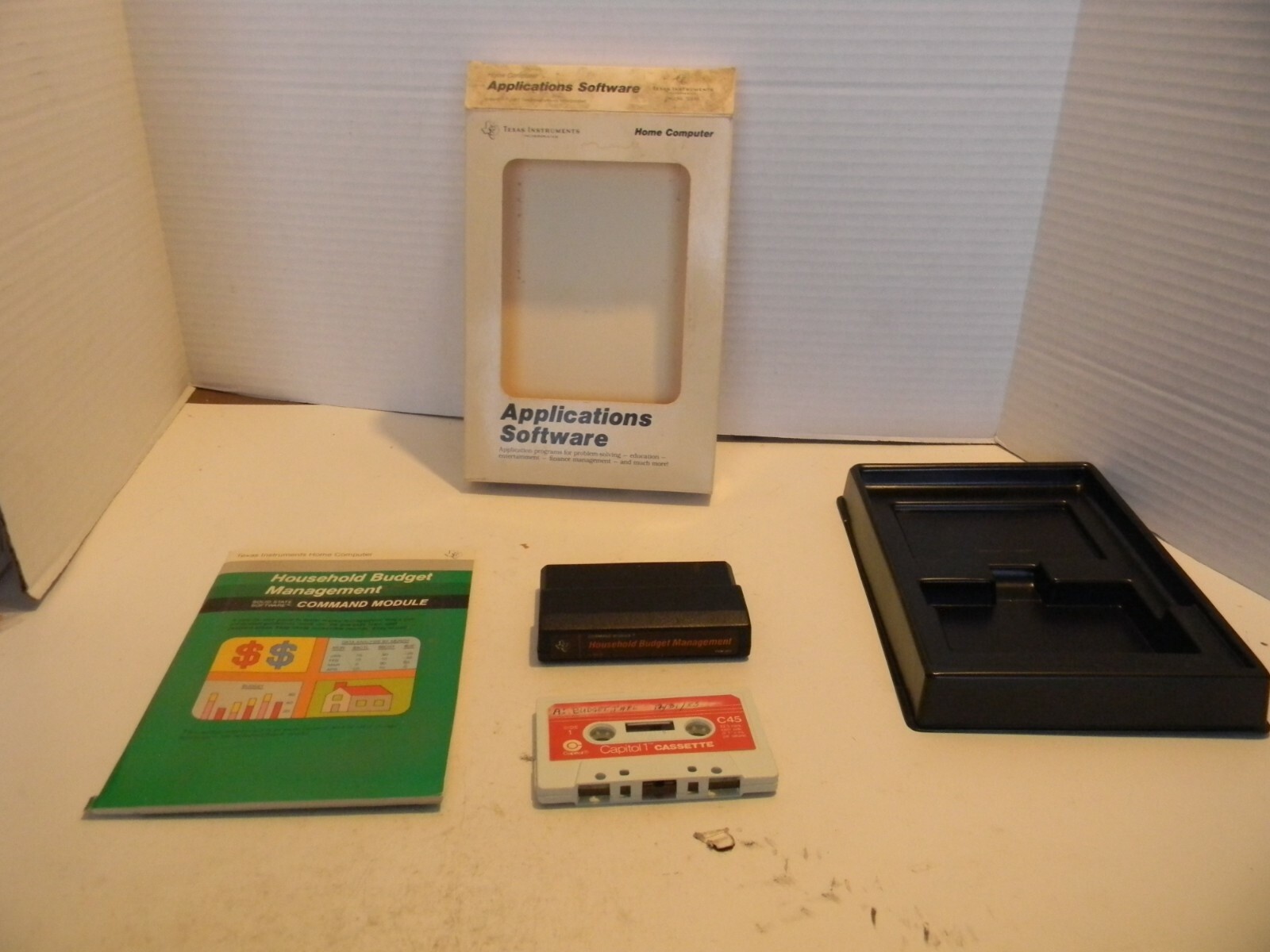 VTG TEXAS INSTRUMENTS HOME COMPUTER HOUSEHOLD BUDGET MANAGEMENT USEDUNTESTED