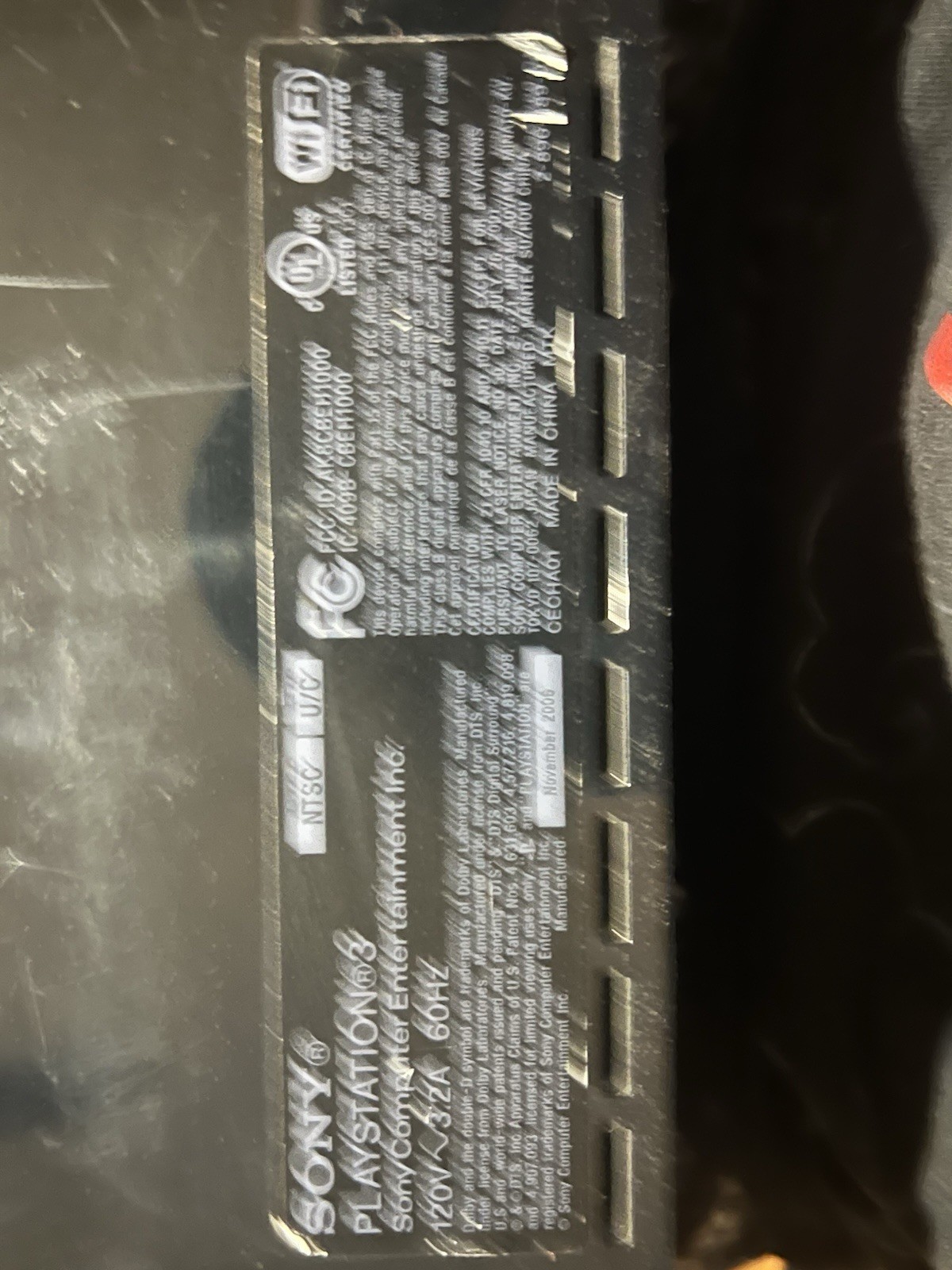 Sony PlayStation 3 PS3 CECHA01 Console Backwards Compatible 60 GB *READ!!!!*