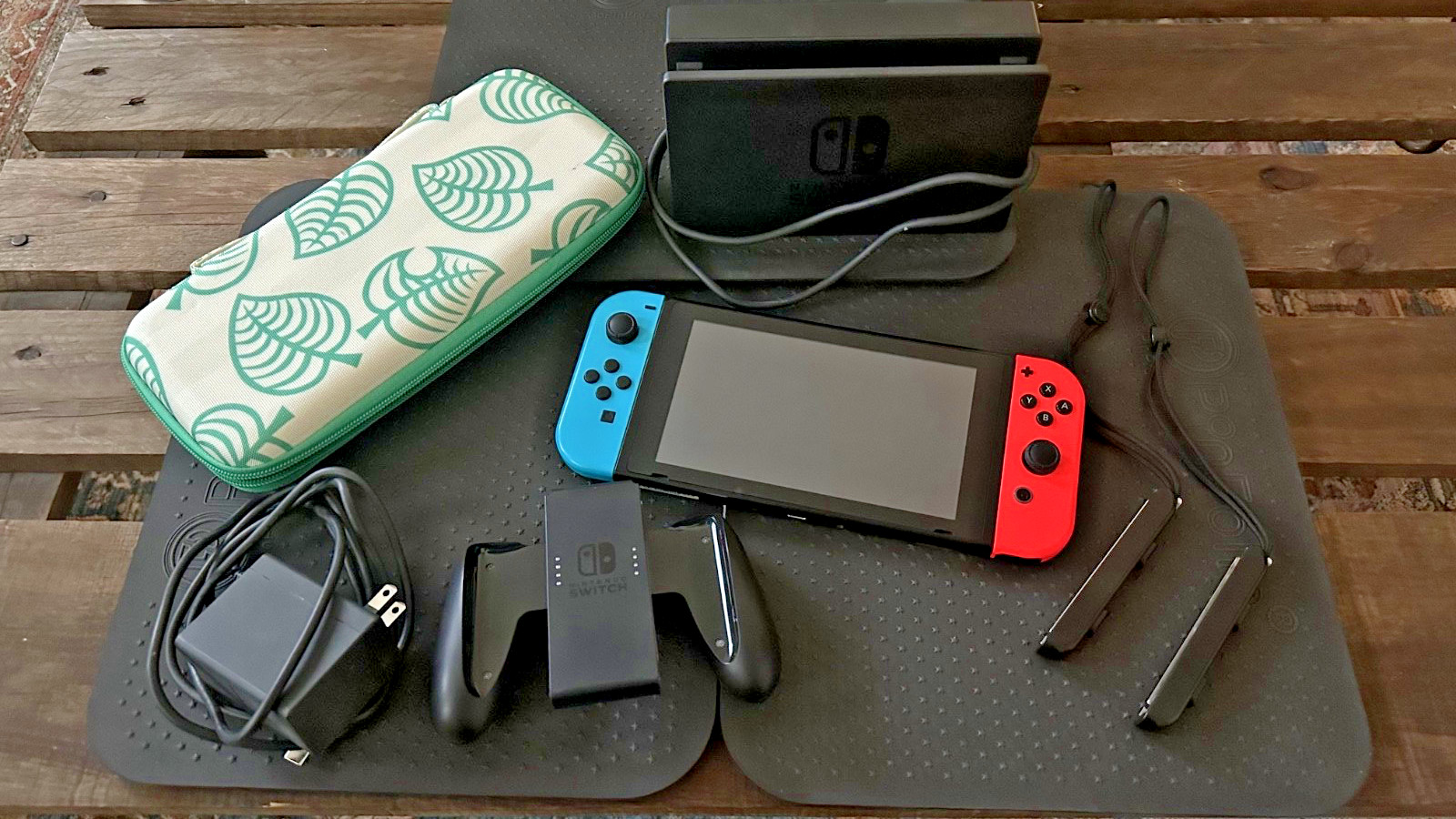 Nintendo Switch OLED Model w/ Neon Red & Neon Blue Joy-Con Bundle