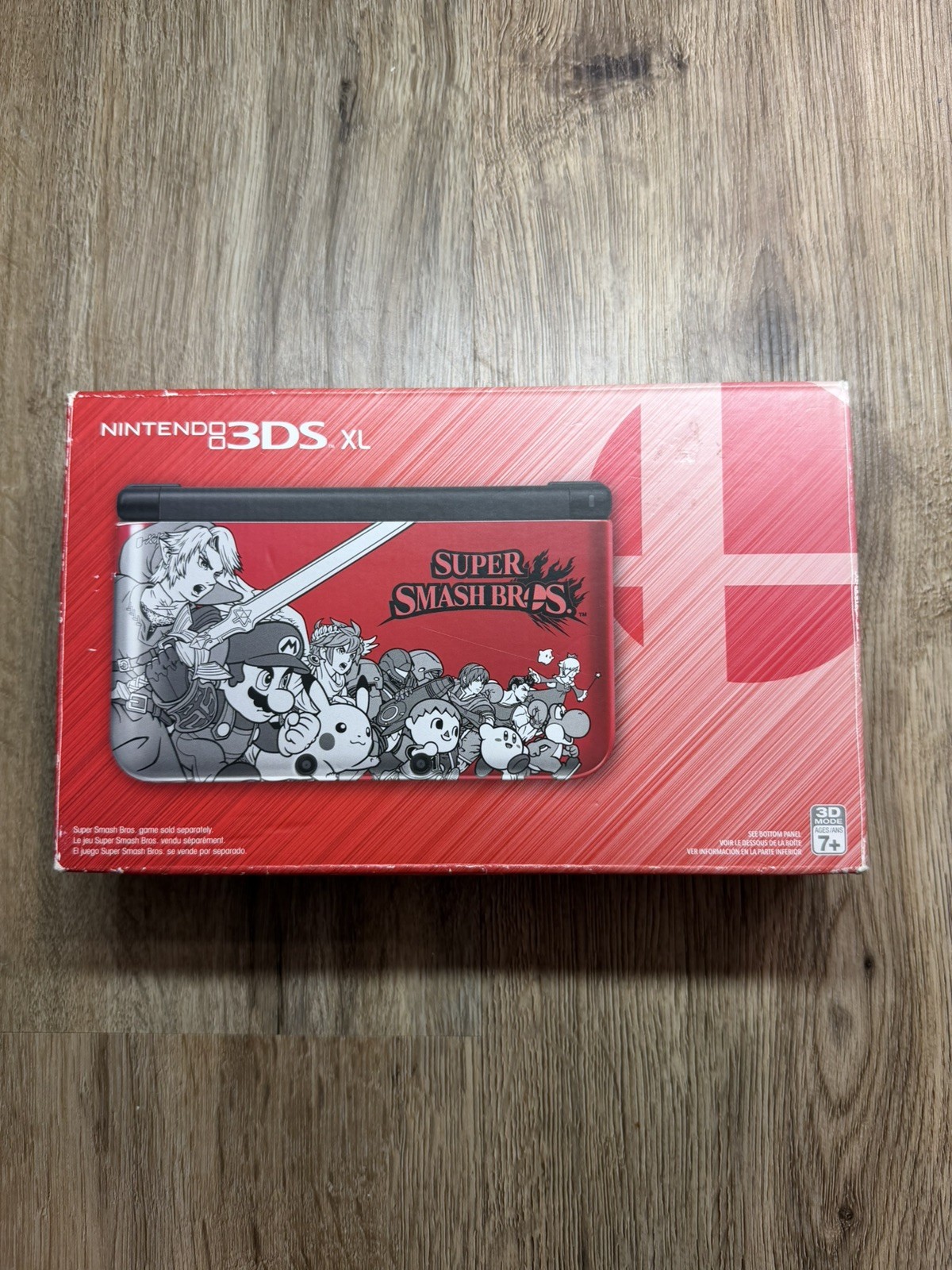 BOX ONLY – Nintendo 3DS XL Super Smash Bros Edition Red – NO 3DSXL INCLUDED