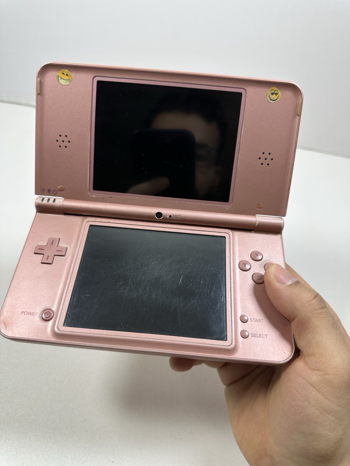 Used Metallic Rose Nintendo DSi XL Handheld System Tested No Stylus READ!