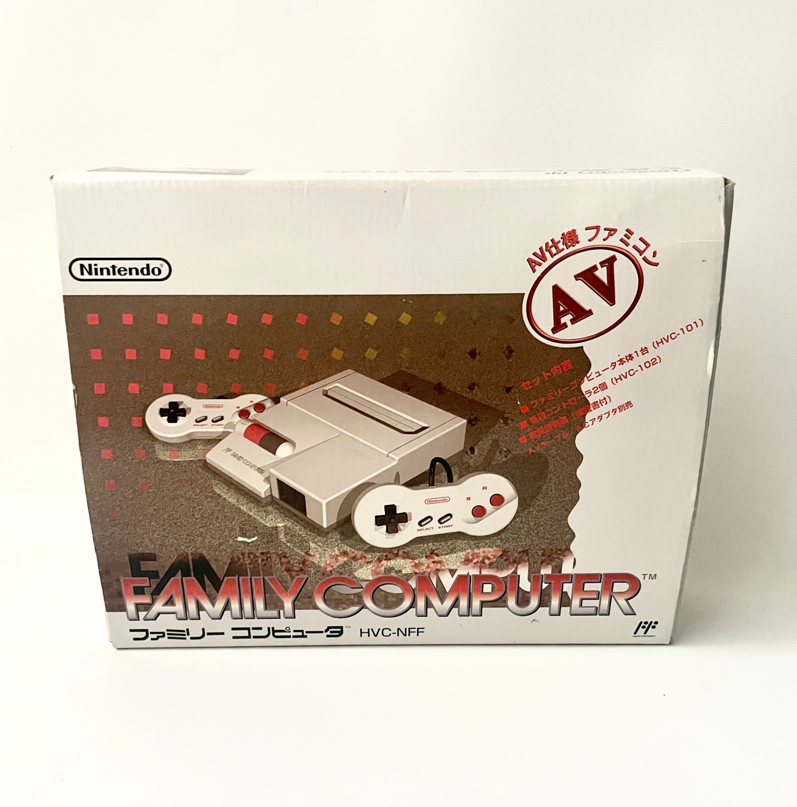 Nintendo Famicom Console System HVC-101 Boxed AV Family Computer Complete Set